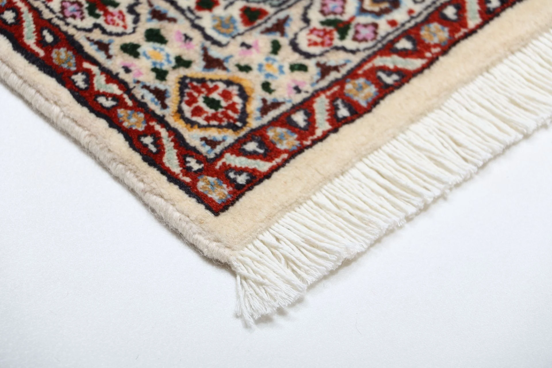 Hand-Knotted Moud Persian Rug, 195 × 207 cm, Wool - Image 6
