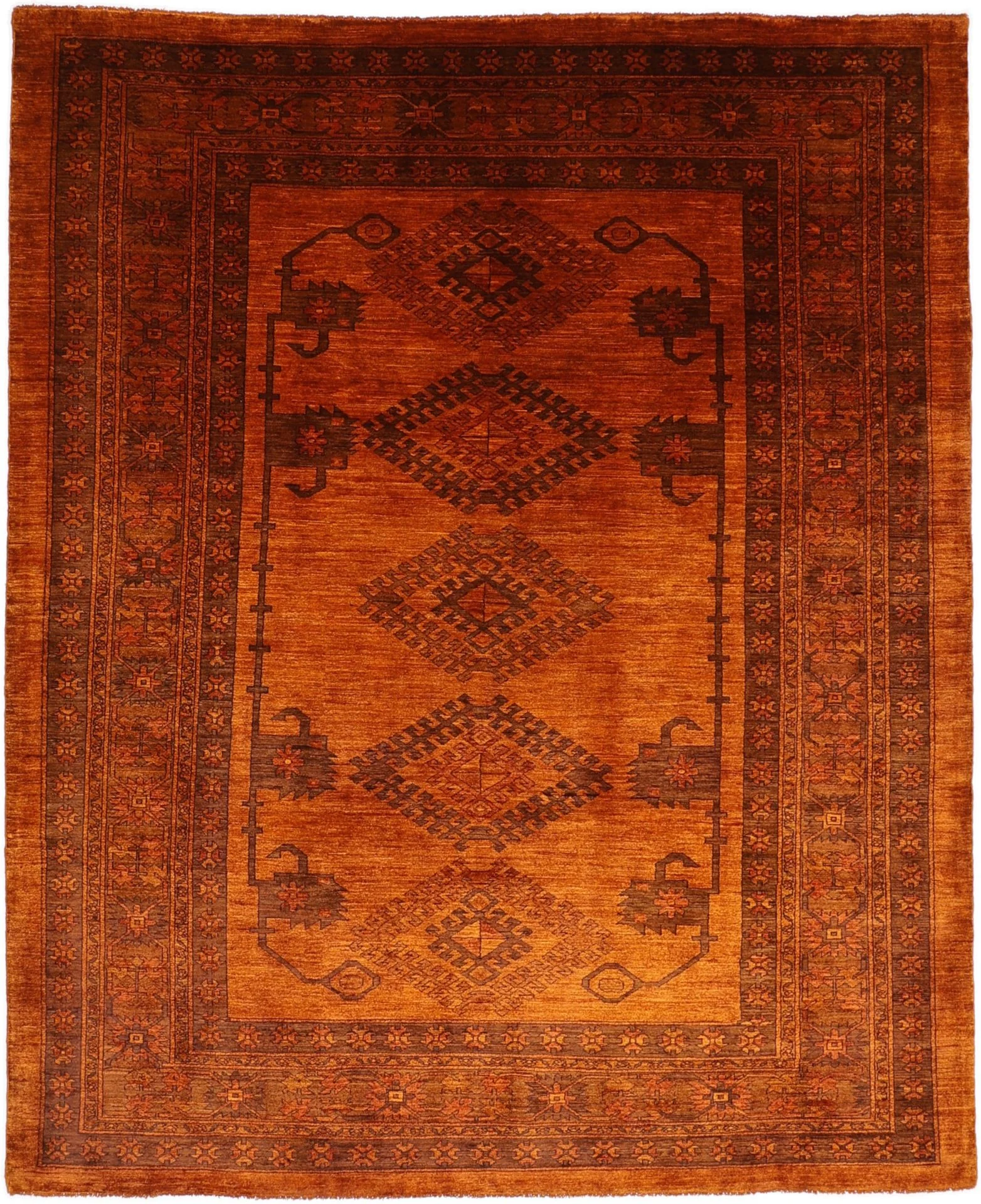 Hand-Knotted Qashqai Persian Rug, 260 × 320 cm, Wool