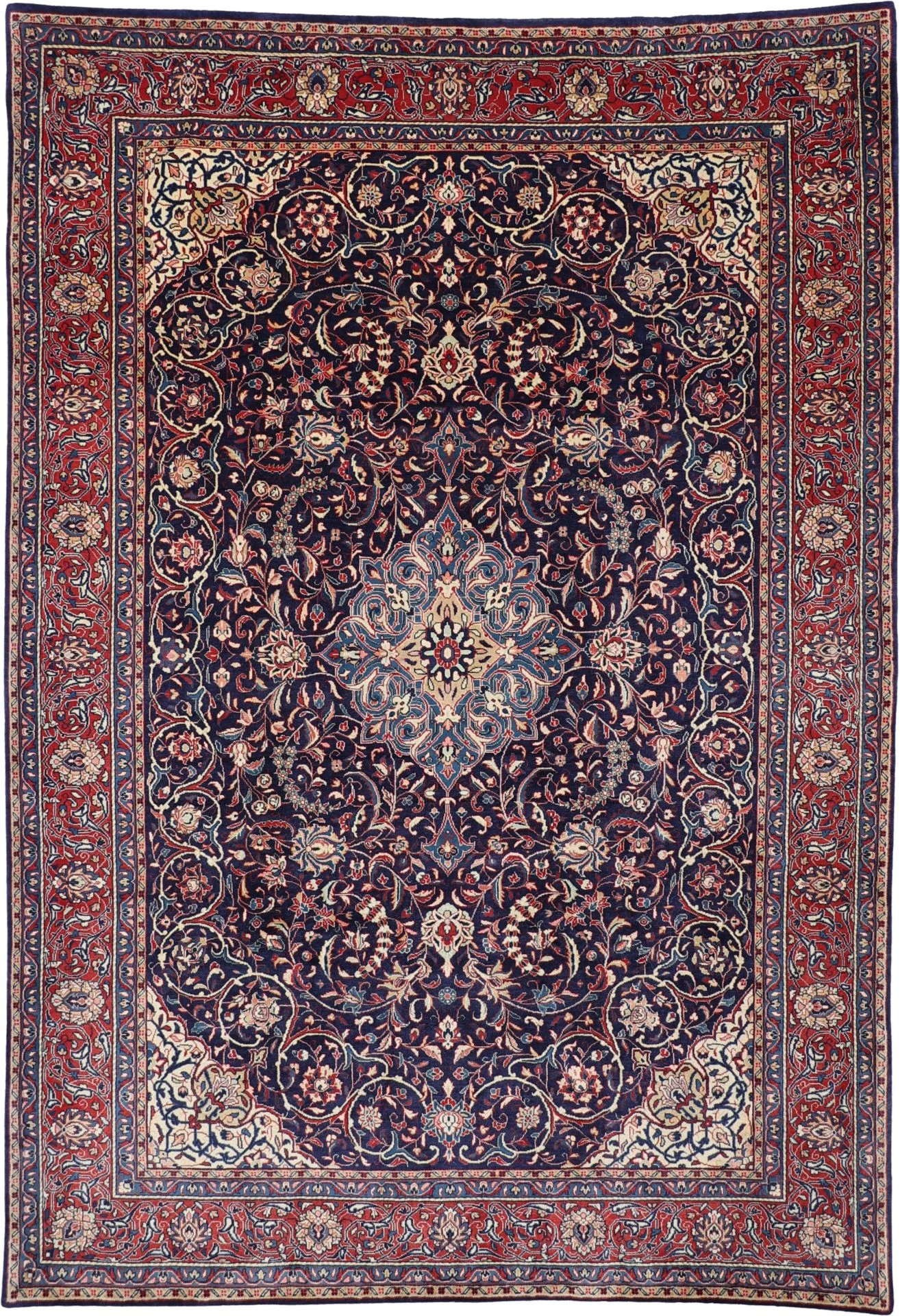 Sarouk Persian Rug 220 × 317 cm in Wool, hand-knotted