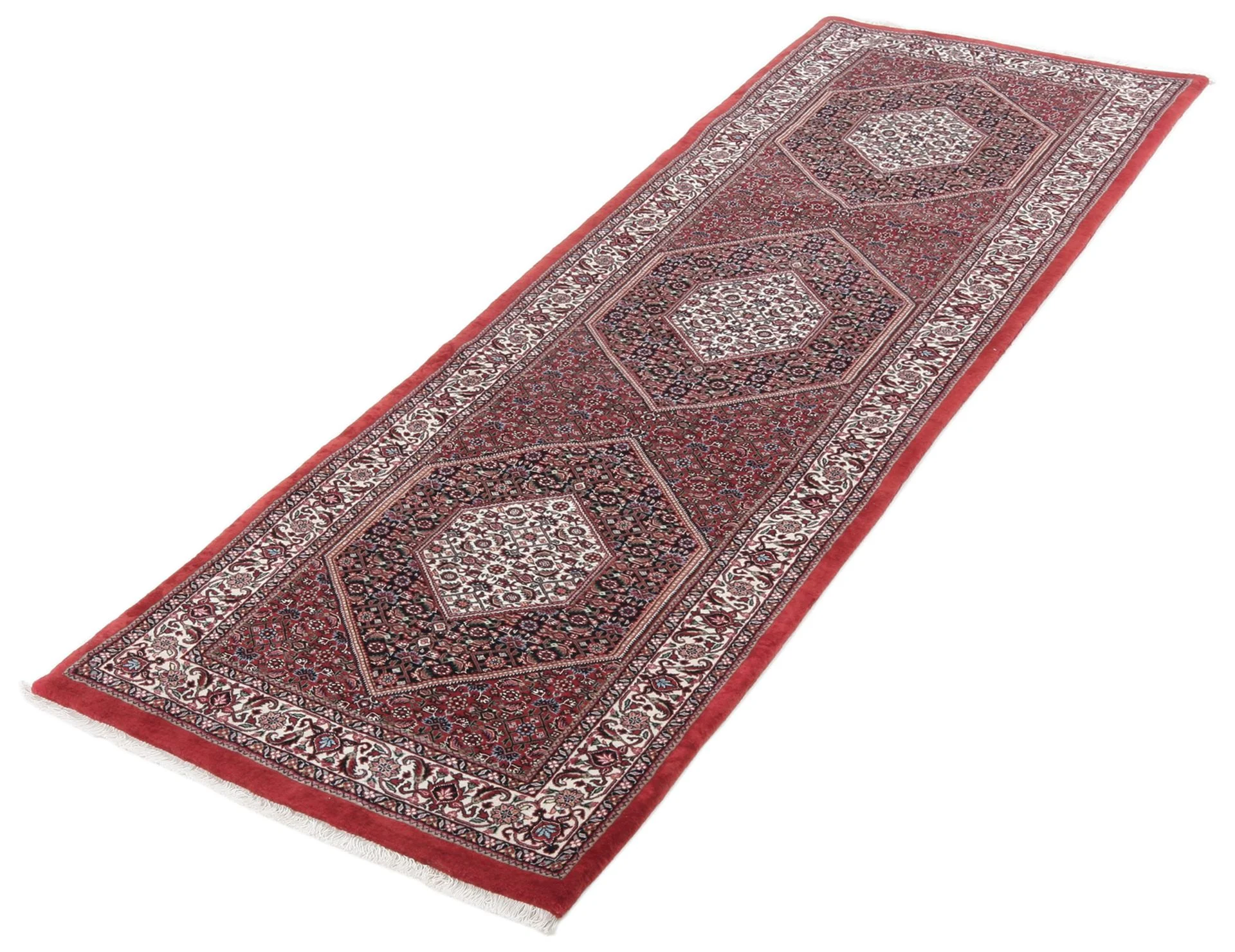 Alternative view of Bijar Persian Rug 85 × 296 cm in Wool & Silk, hand-knotted