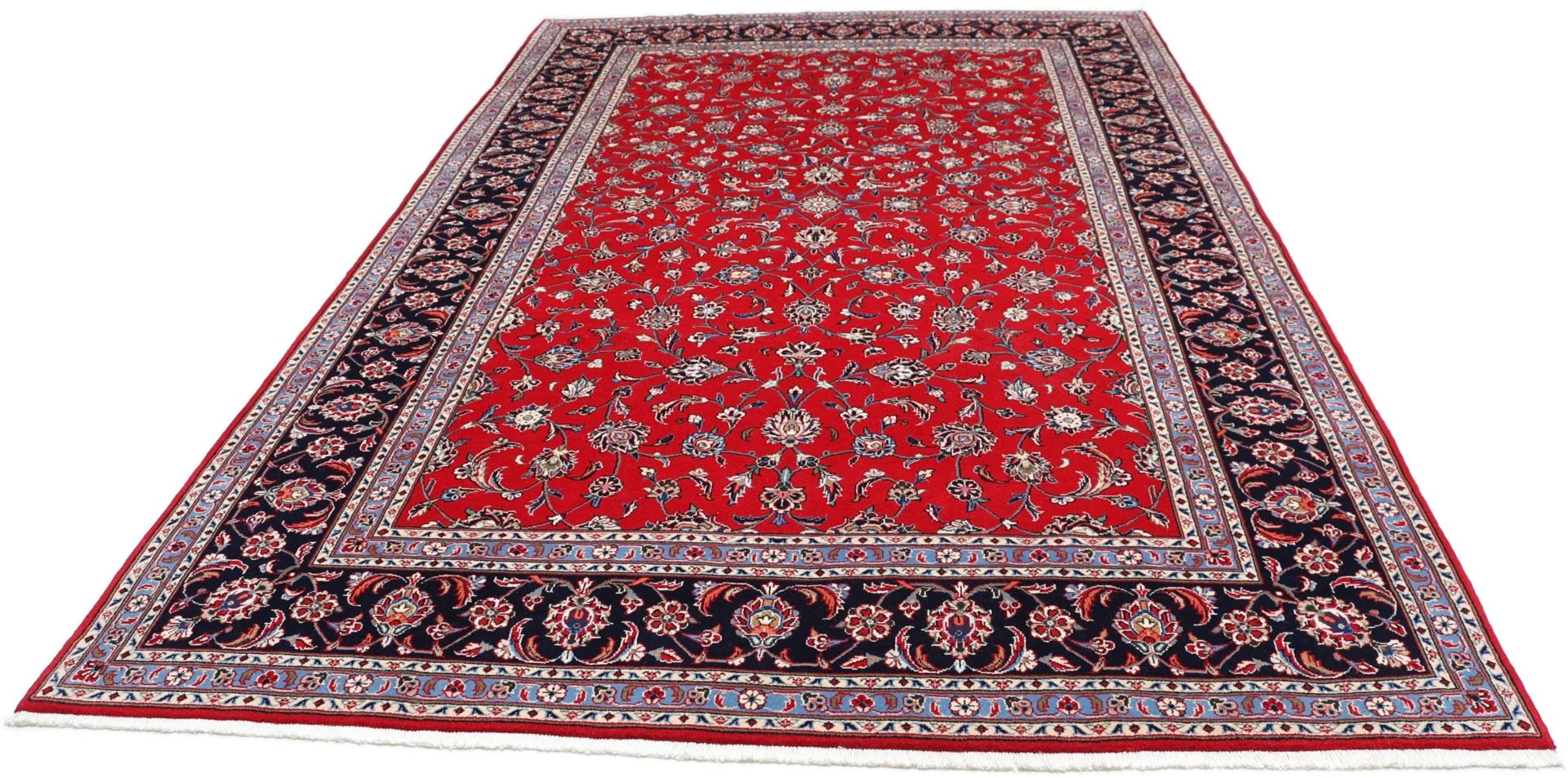 Hand-Knotted Kashan Persian Rug, 192 × 307 cm, Wool - Image 7