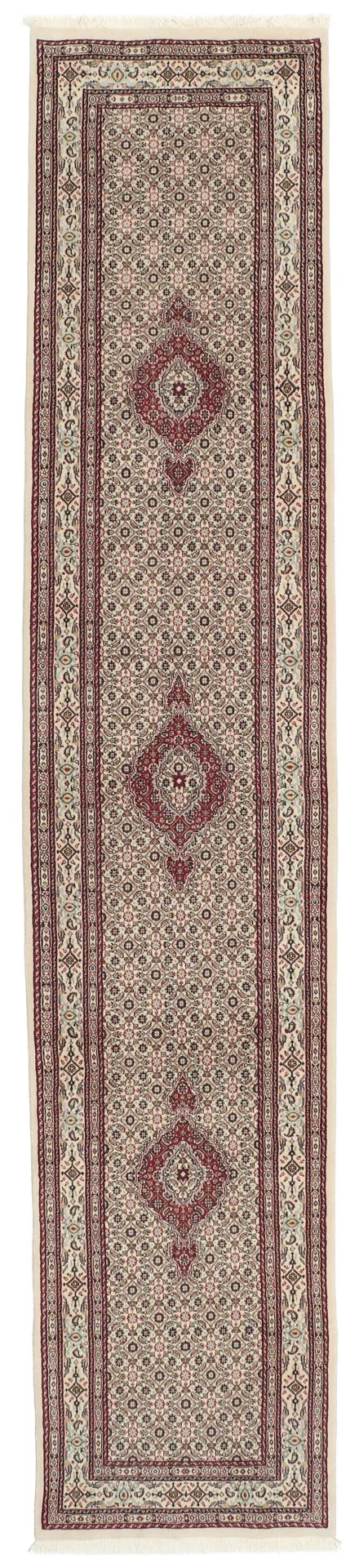 Wool Moud Persian Rug 78 × 390 cm, hand-knotted