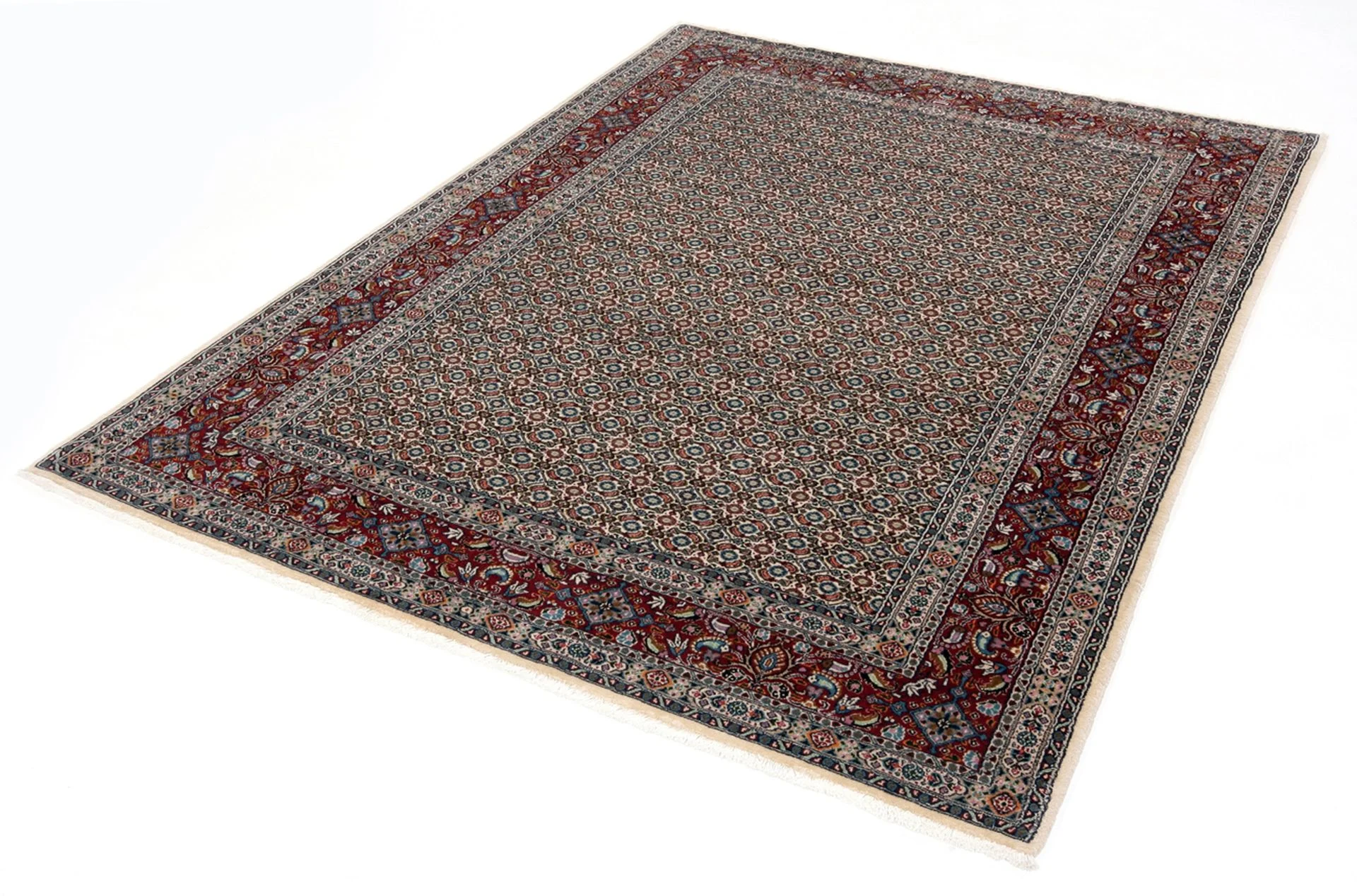 Alternative view of Wool Moud Persian Rug 175 × 240 cm, hand-knotted