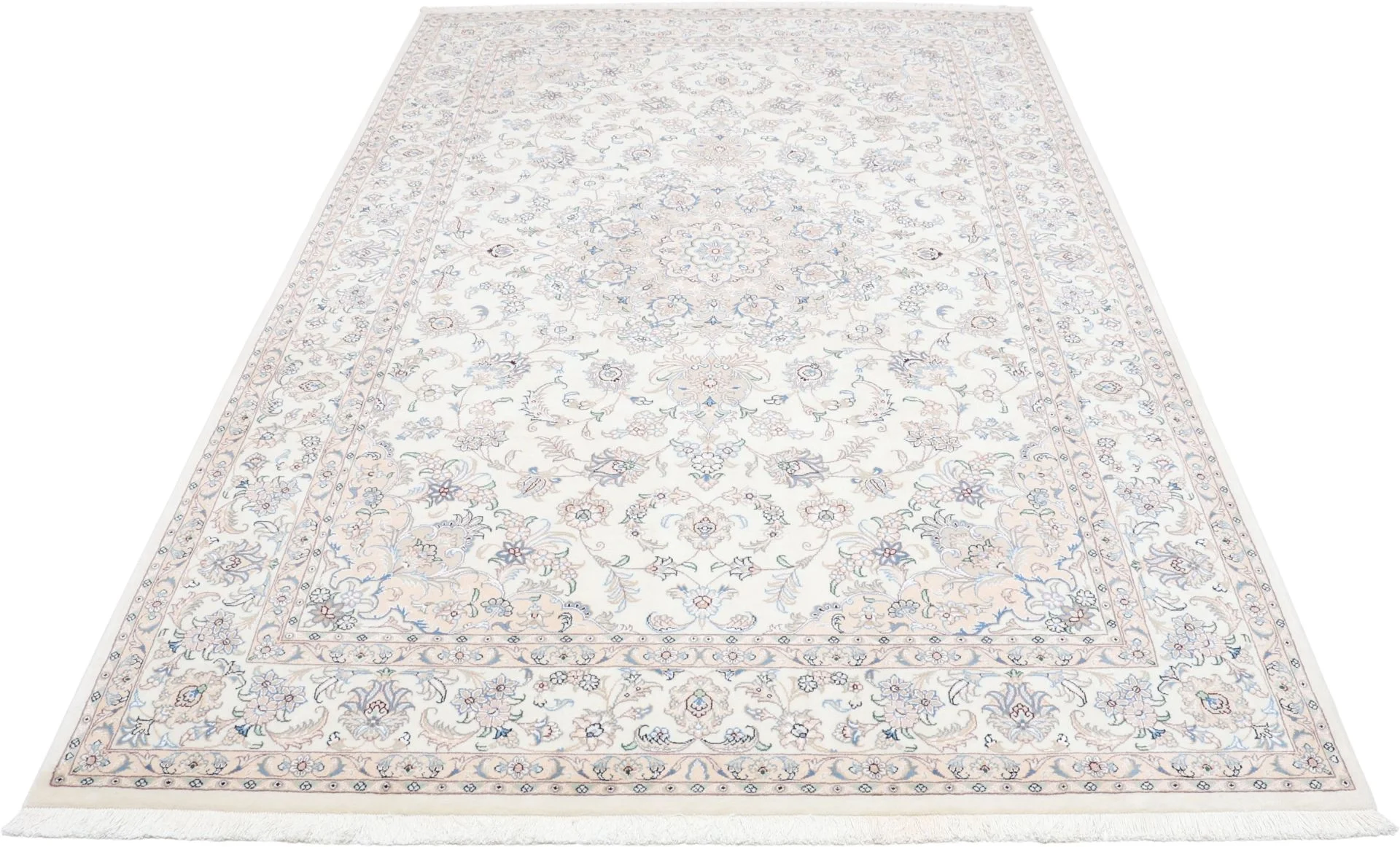 Alternative view of Hand-Knotted Nain Persian Rug, 204 × 300 cm, Wool