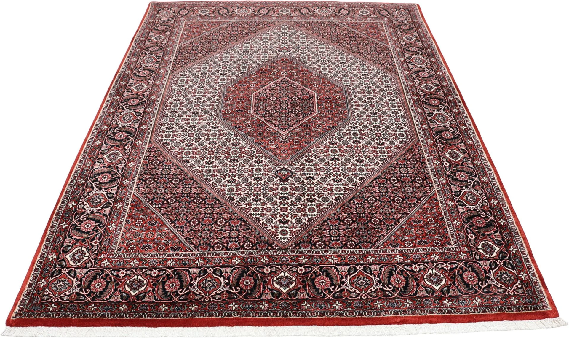 Alternative view of Bijar Persian Rug 173 × 230 cm in Wool & Silk, hand-knotted