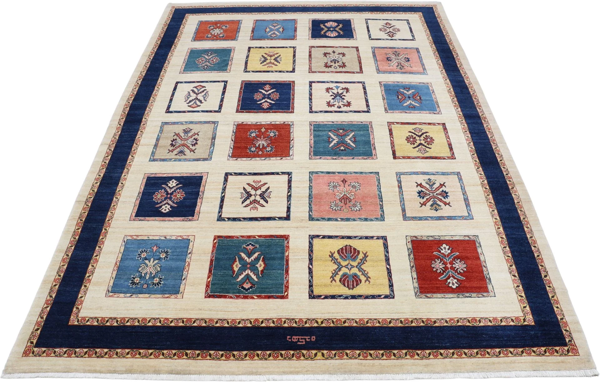 Alternative view of Wool Loribaft Persian Rug 215 × 302 cm, hand-knotted