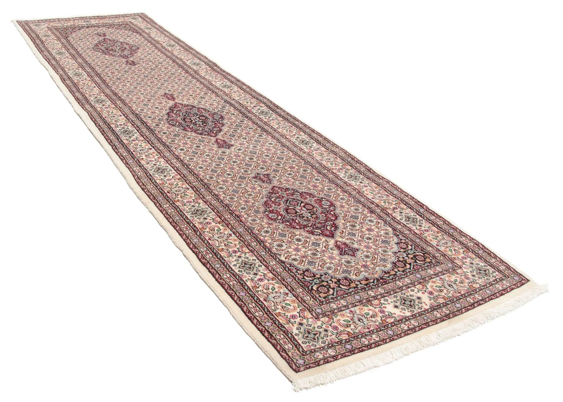 Alternative view of Moud Persian Rug 82 × 295 cm in Wool, hand-knotted