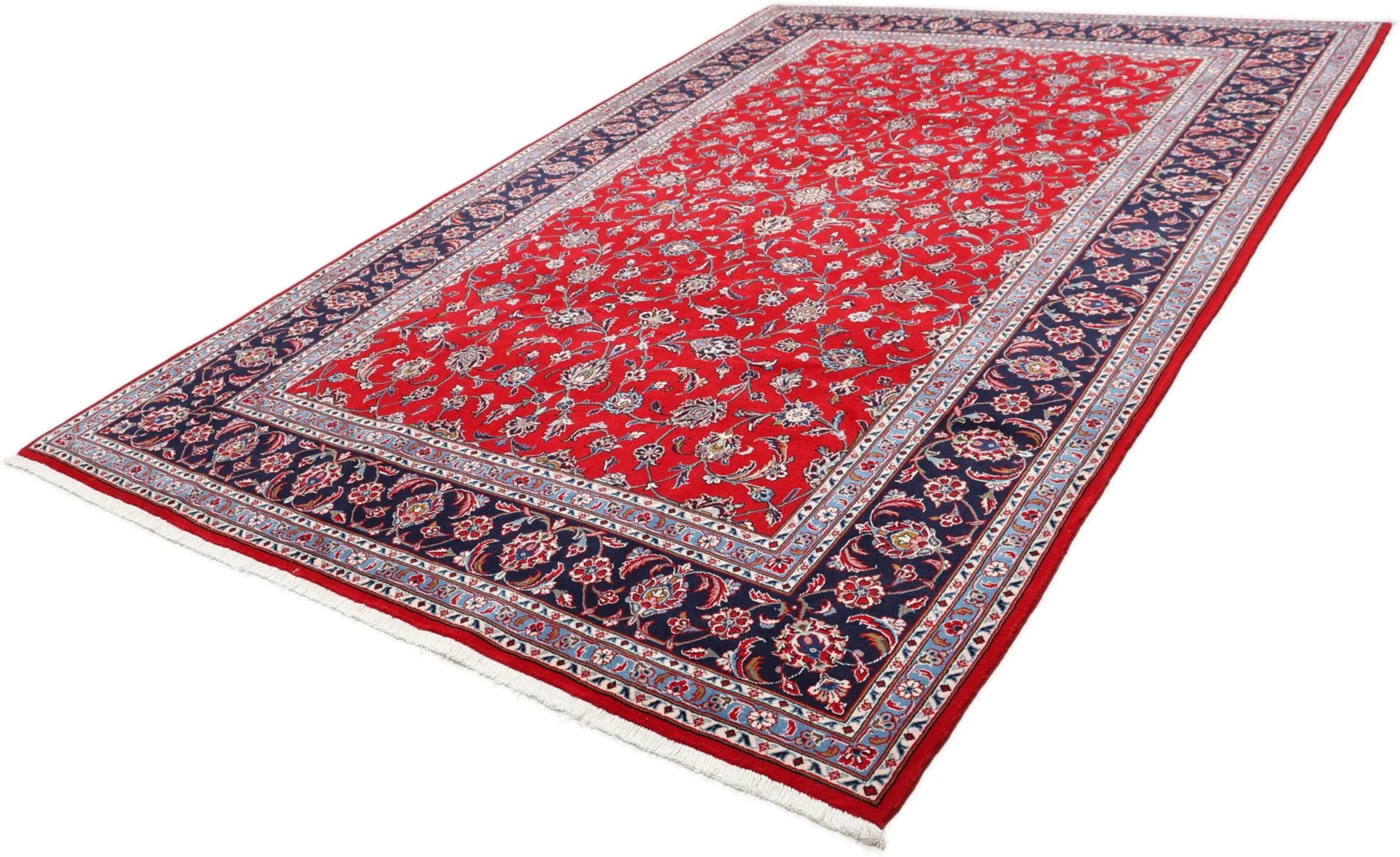 Wool Kashan Persian Rug 203 × 297 cm, hand-knotted - Image 3
