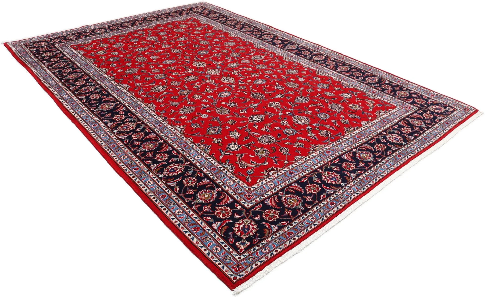 Wool Kashan Persian Rug 203 × 297 cm, hand-knotted - Image 4
