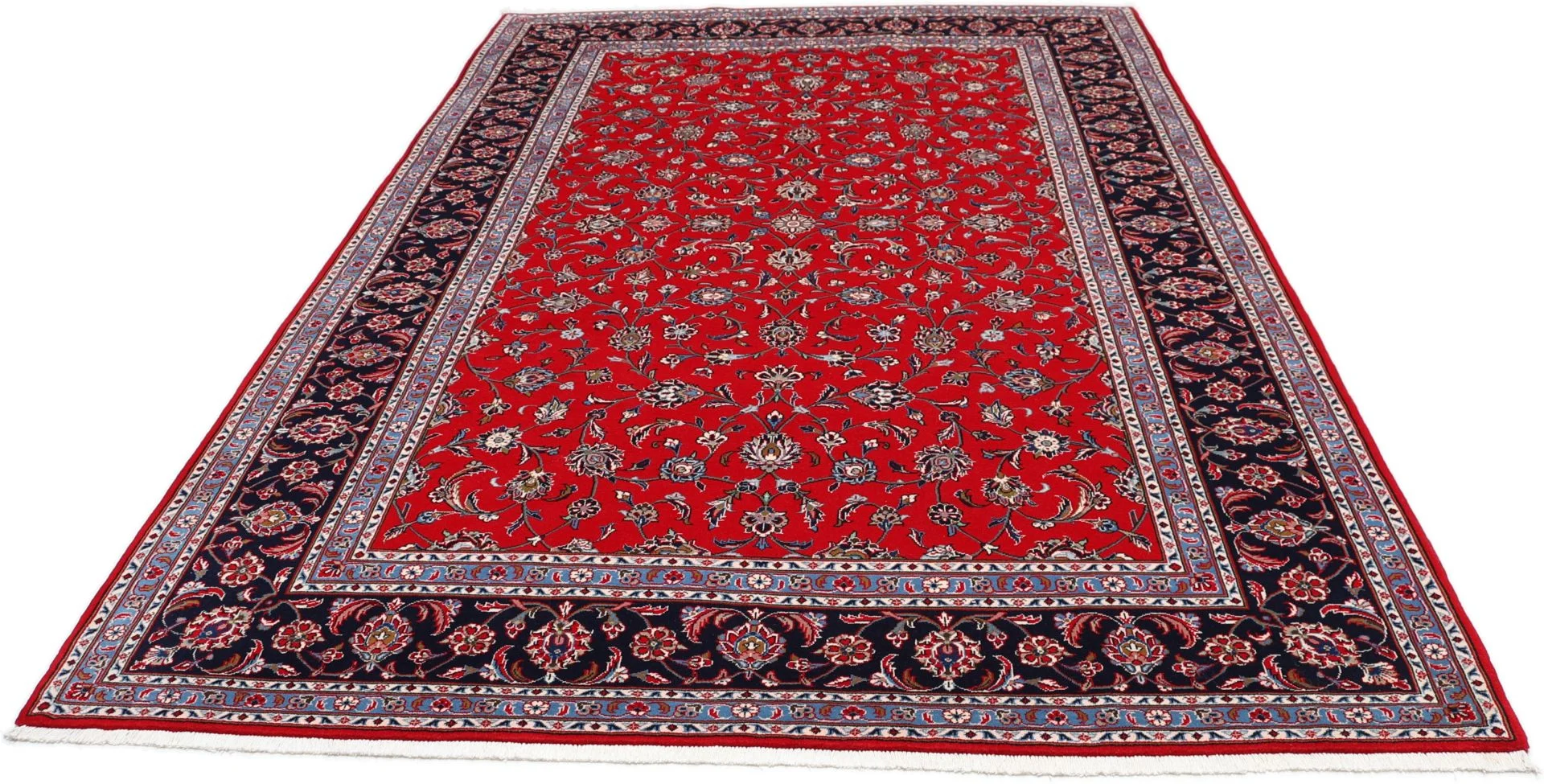 Wool Kashan Persian Rug 203 × 297 cm, hand-knotted - Image 7