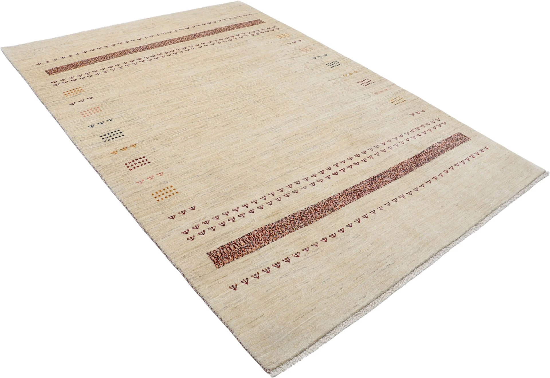 Hand-Knotted Loribaft Persian Rug, 205 × 300 cm, Wool - Image 4