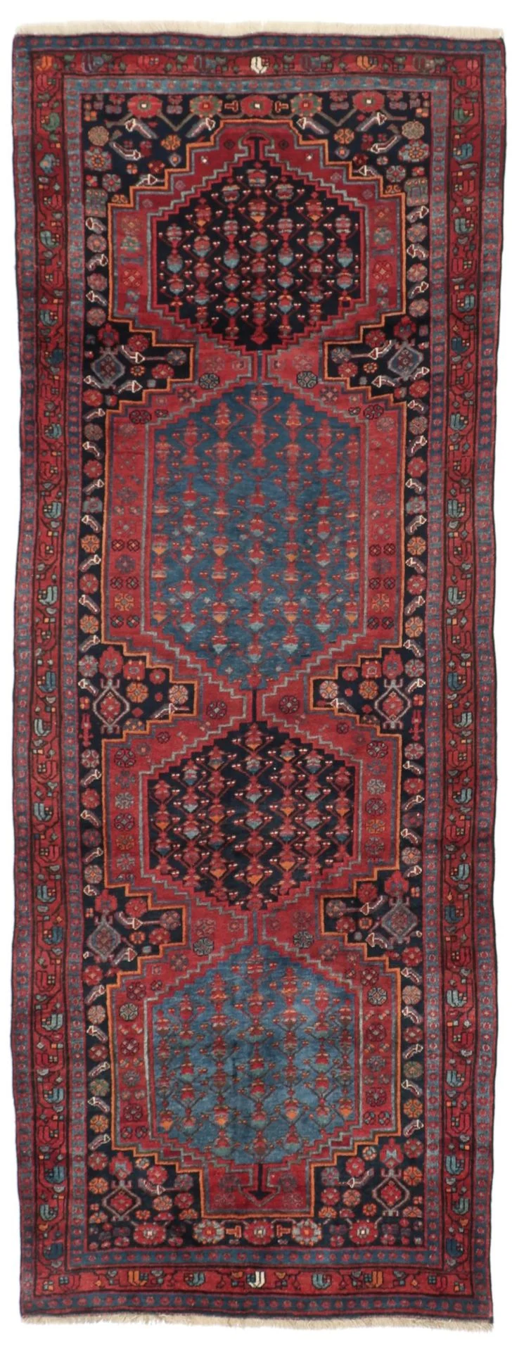 Bijar Persian Rug 125 × 320 cm in Wool, hand-knotted