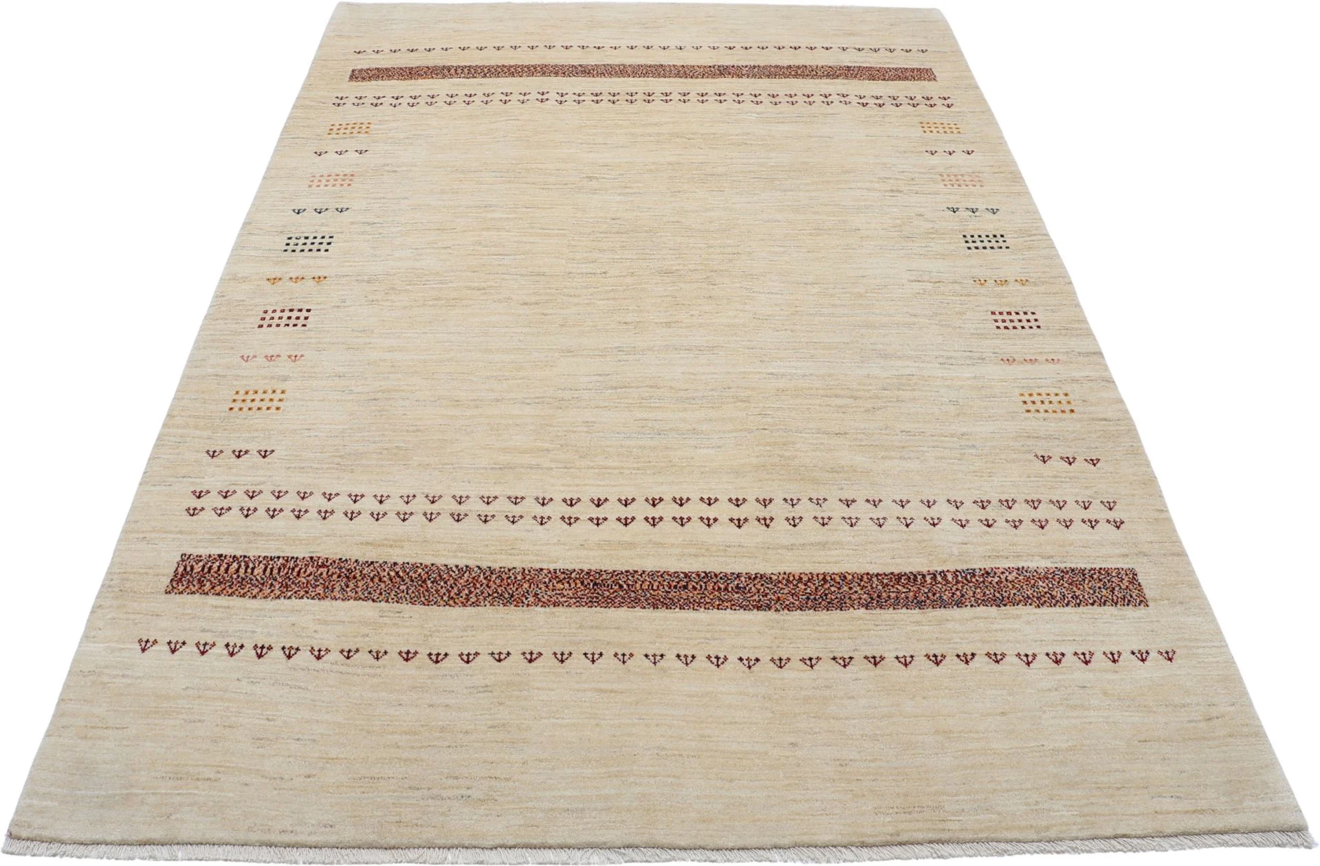Hand-Knotted Loribaft Persian Rug, 205 × 300 cm, Wool - Image 7