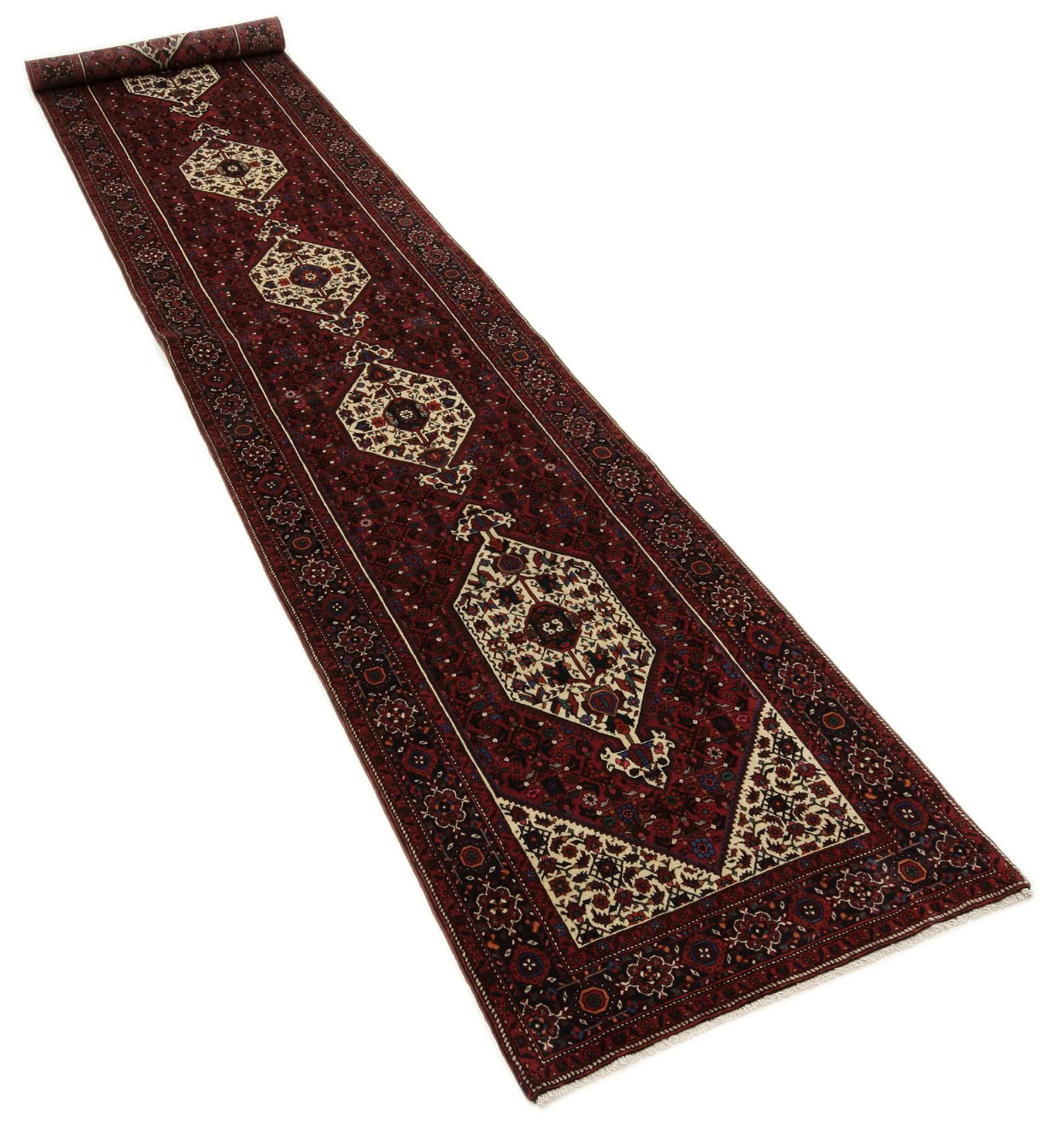 Alternative view of Wool Persian Rug 93 × 480 cm, hand-knotted