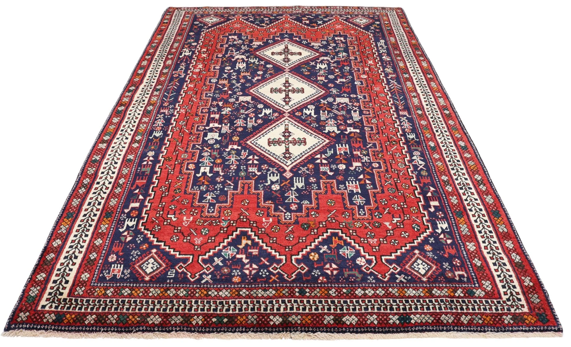 Alternative view of Wool Persian Rug 162 × 250 cm, hand-knotted