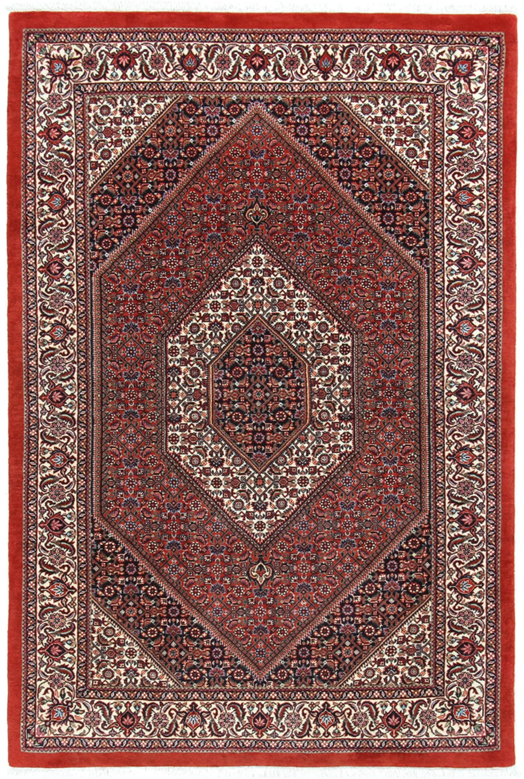 Wool & Silk Bijar Persian Rug 114 × 182 cm, hand-knotted