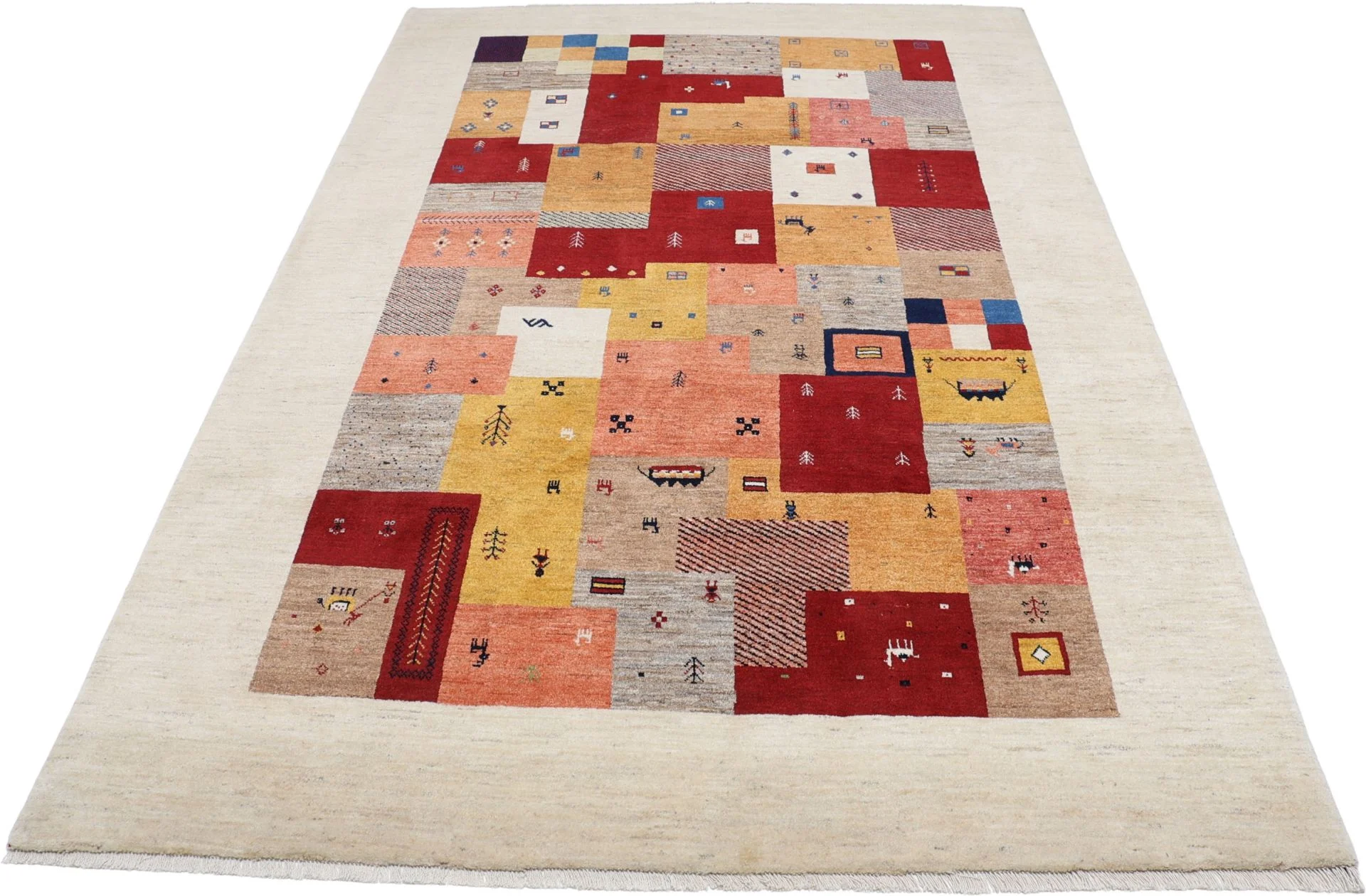 Alternative view of Wool Loribaft Persian Rug 200 × 306 cm, hand-knotted