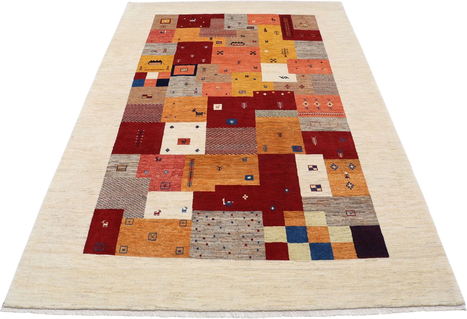 Wool Loribaft Persian Rug 200 × 306 cm, hand-knotted - Image 6