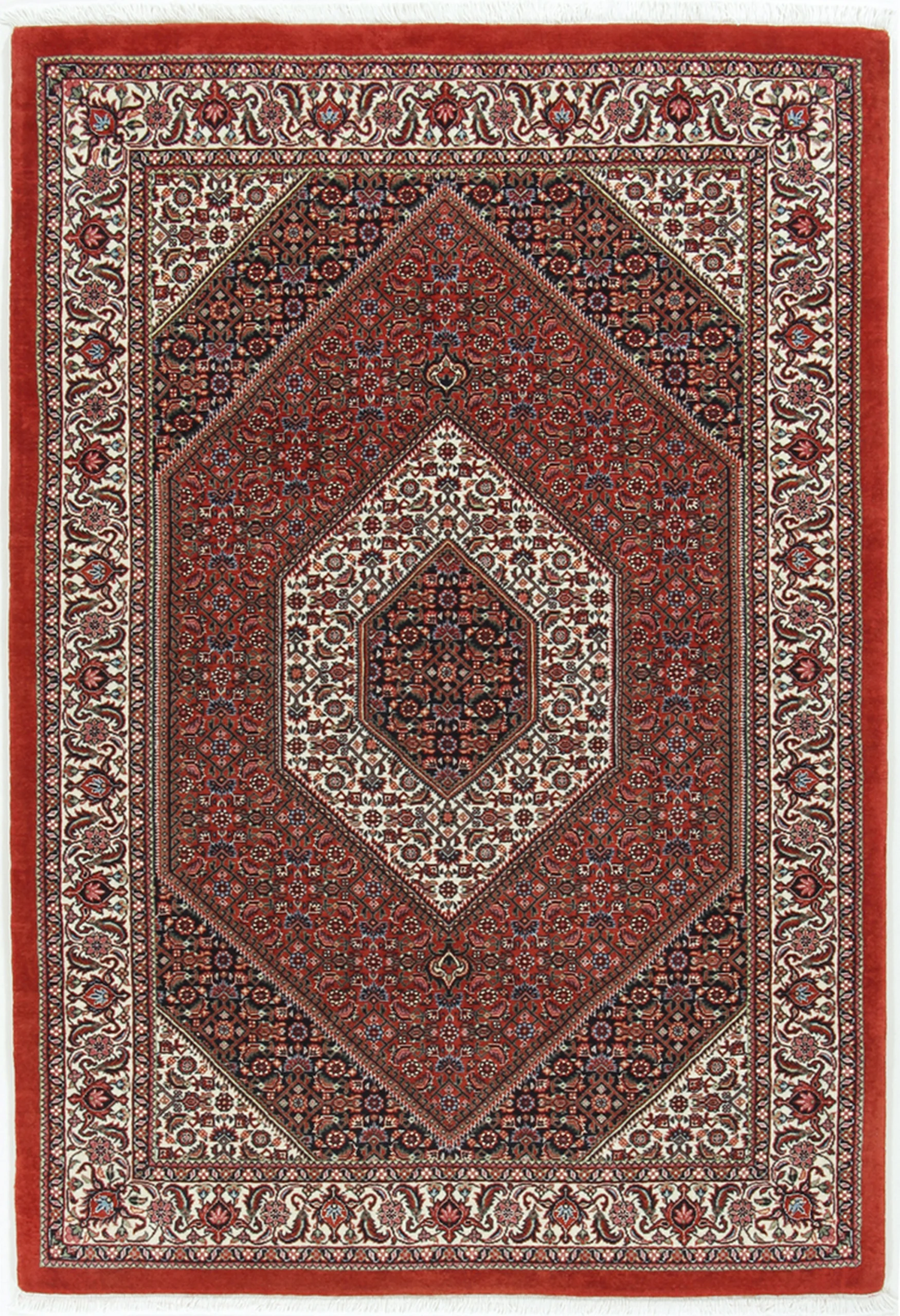 Wool & Silk Bijar Persian Rug 112 × 180 cm, hand-knotted