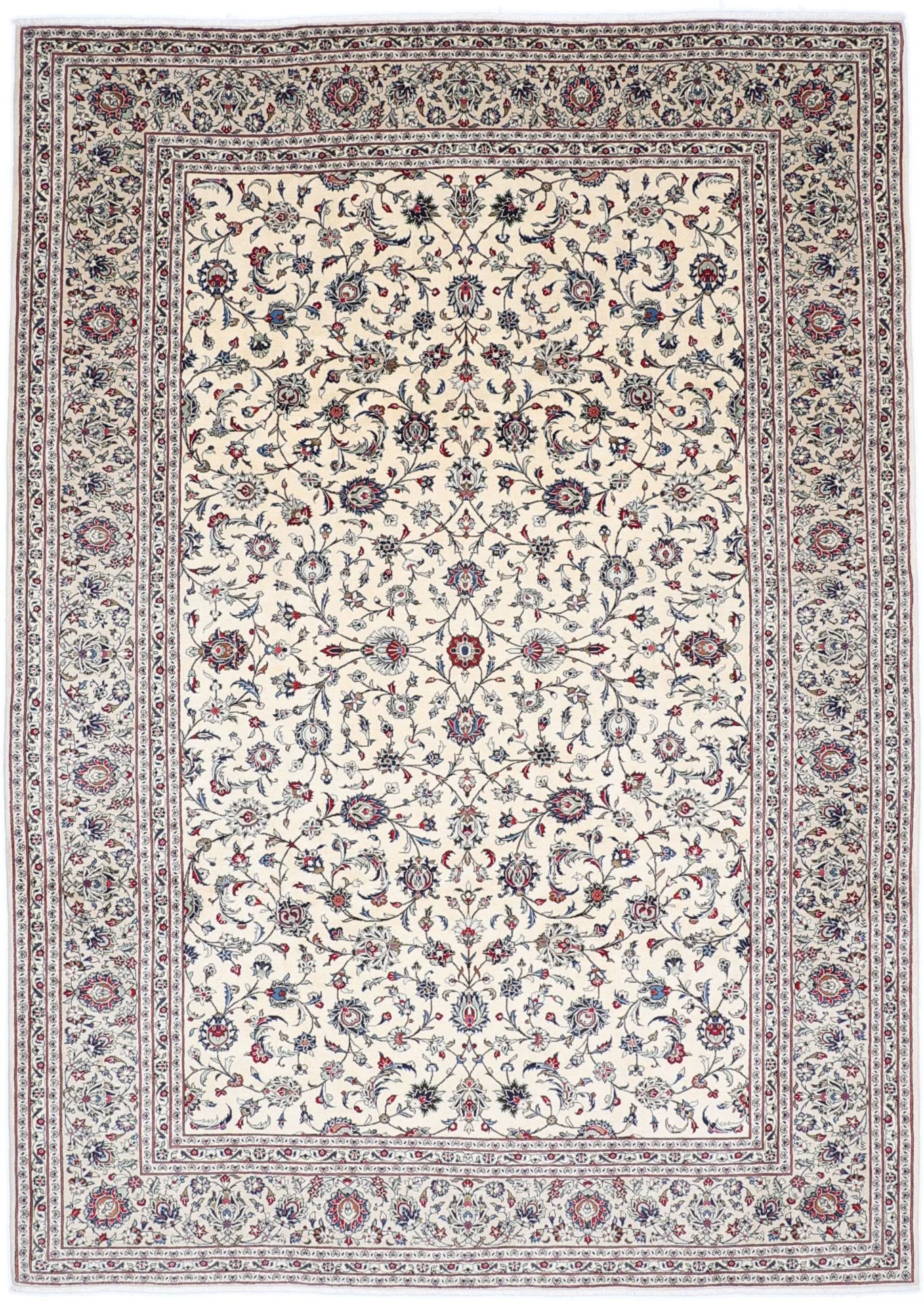 Kashan Persian Rug 253 × 353 cm in Wool, hand-knotted