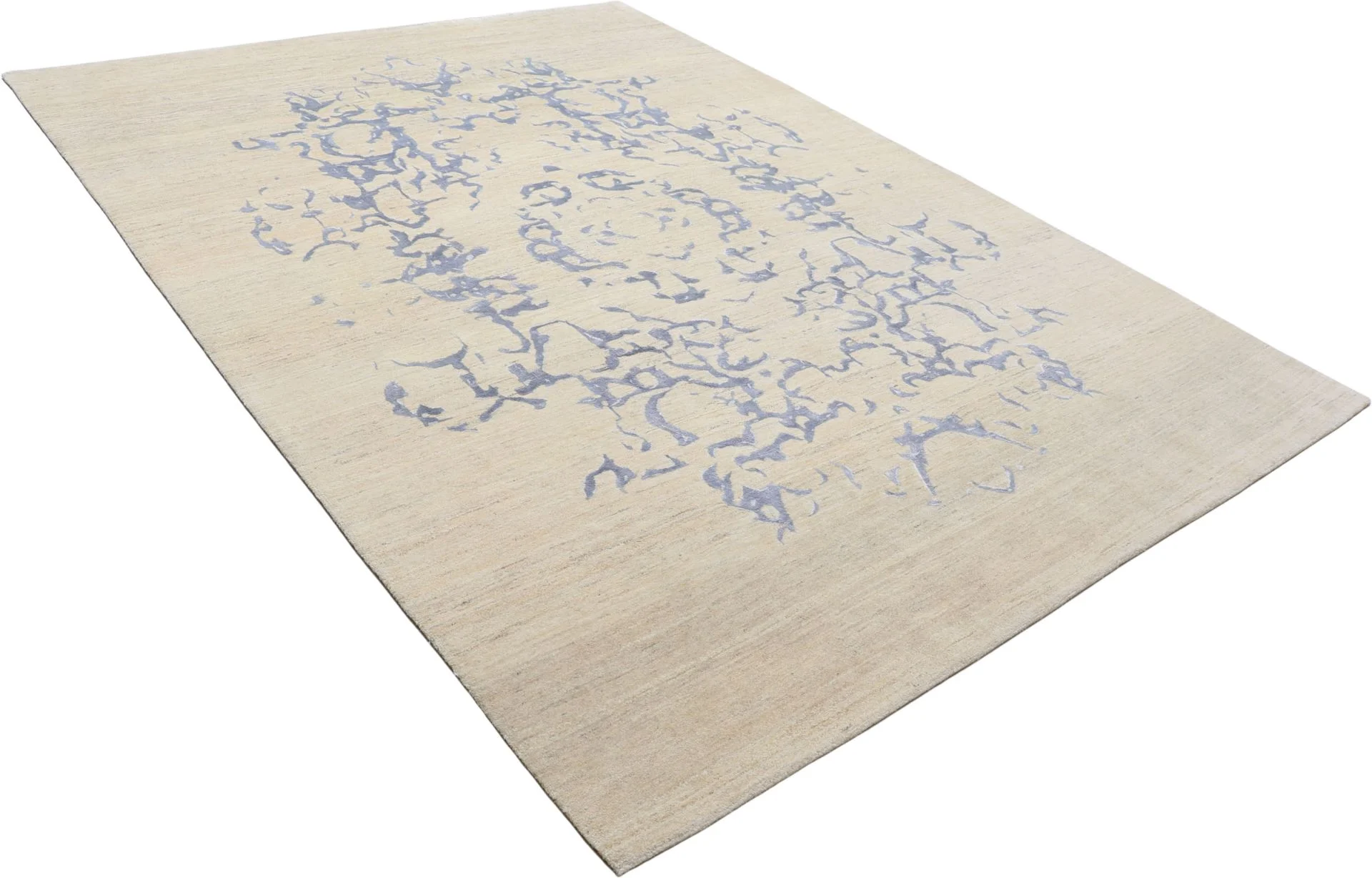 Hand-Knotted Loribaft Indian Rug, 241 × 337 cm, Wool - Image 4