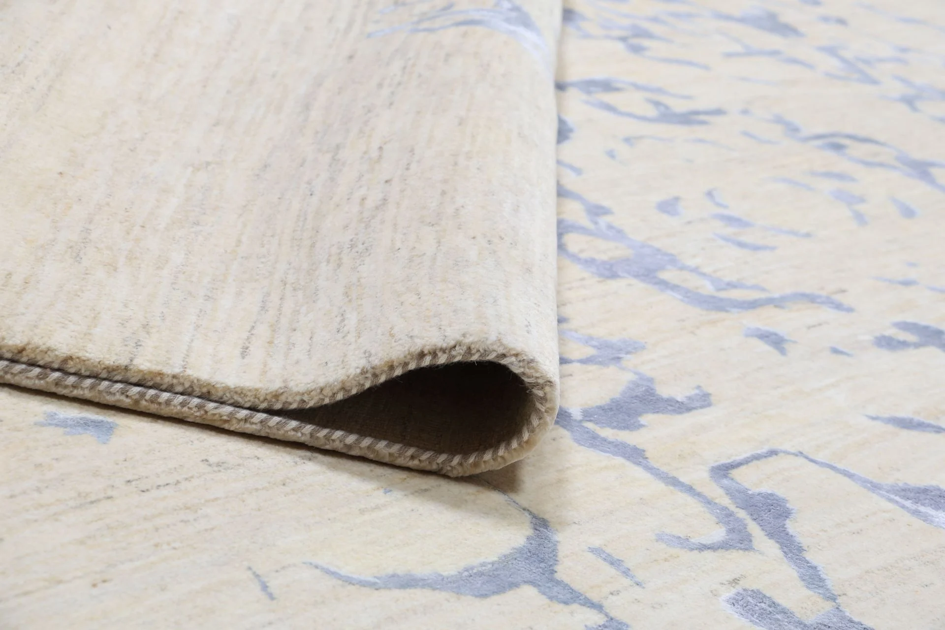 Hand-Knotted Loribaft Indian Rug, 241 × 337 cm, Wool - Image 8