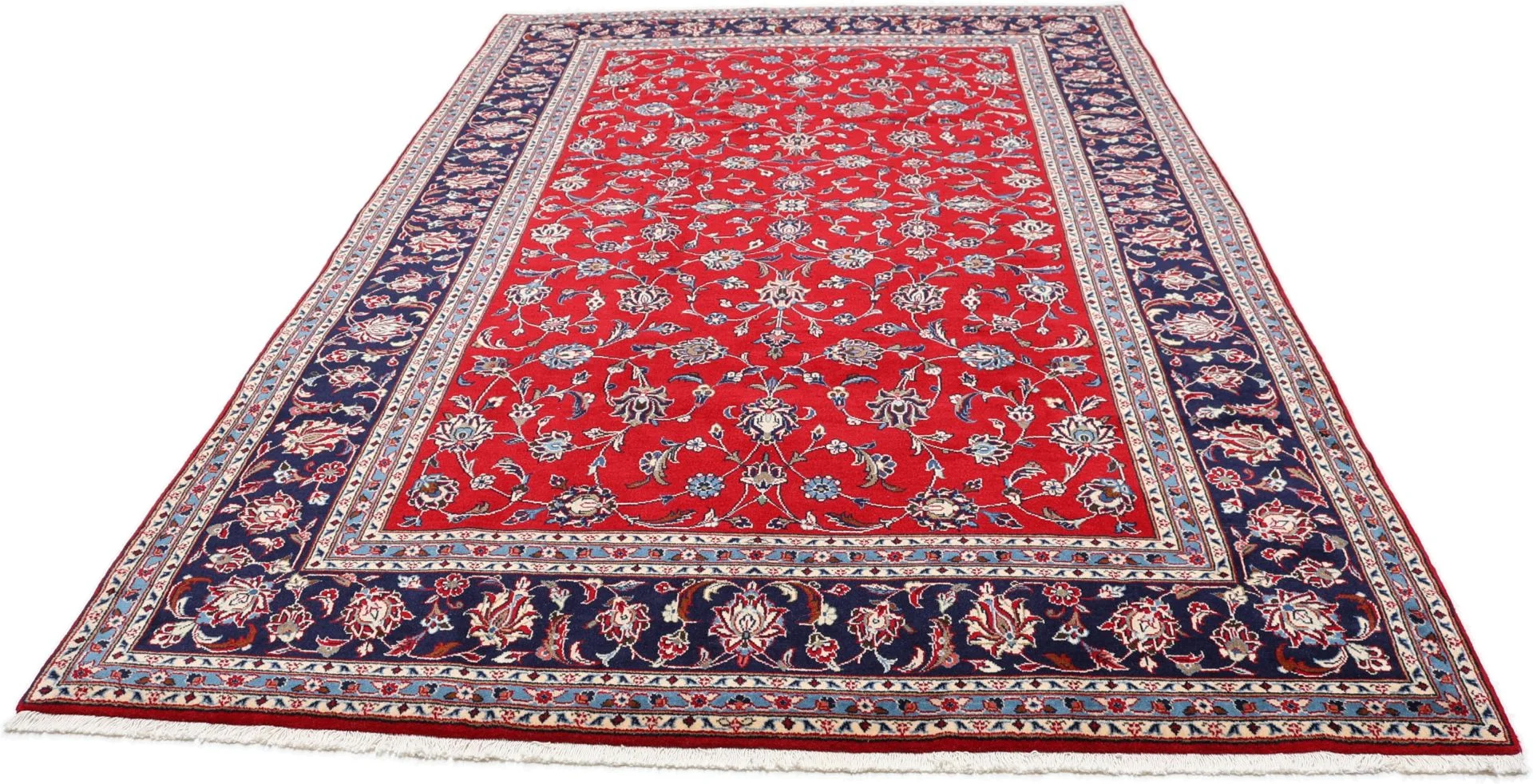 Alternative view of Kashan Persian Rug 200 × 304 cm in Wool, hand-knotted