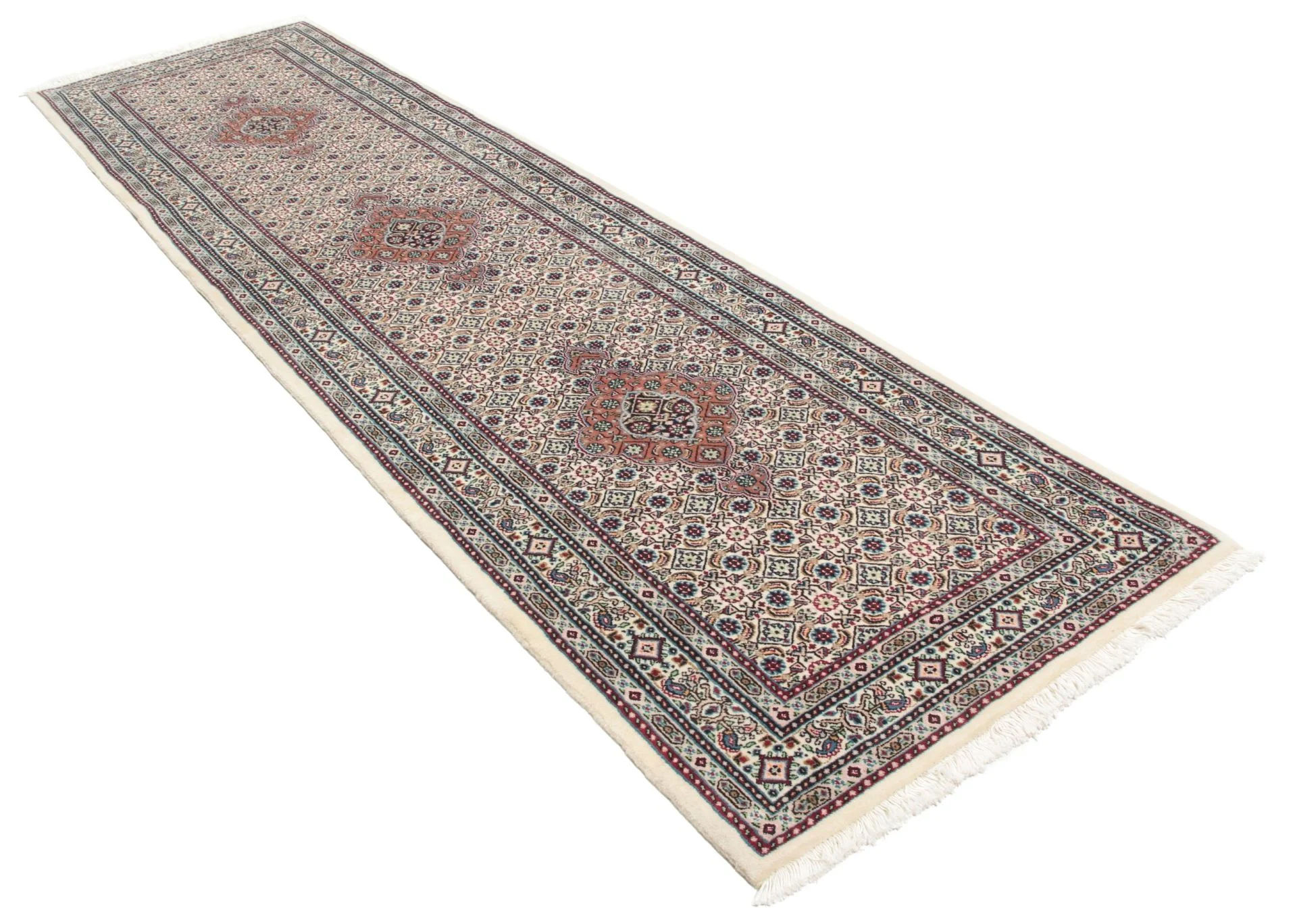 Alternative view of Wool Moud Persian Rug 80 × 295 cm, hand-knotted