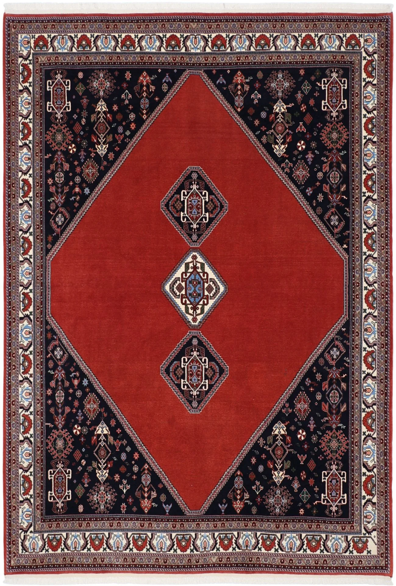 Hand-Knotted Qashqai Persian Rug, 173 × 250 cm, Wool