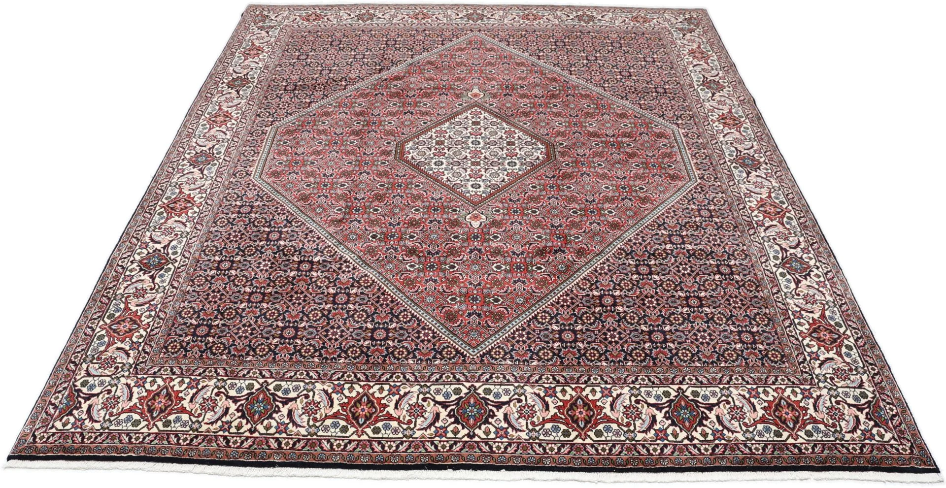 Alternative view of Hand-Knotted Bijar Persian Rug, 248 × 300 cm, Wool