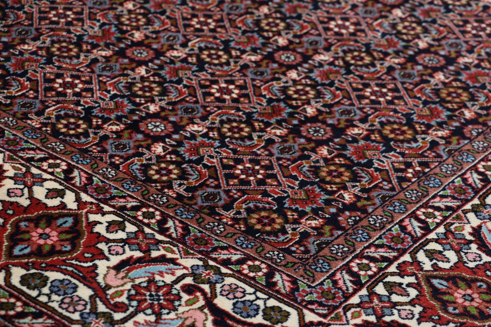 Hand-Knotted Bijar Persian Rug, 248 × 300 cm, Wool - Image 7