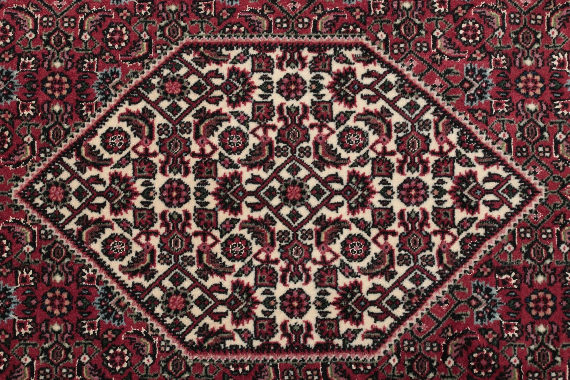 Hand-Knotted Bijar Persian Rug, 80 × 302 cm, Wool & Silk - Image 3