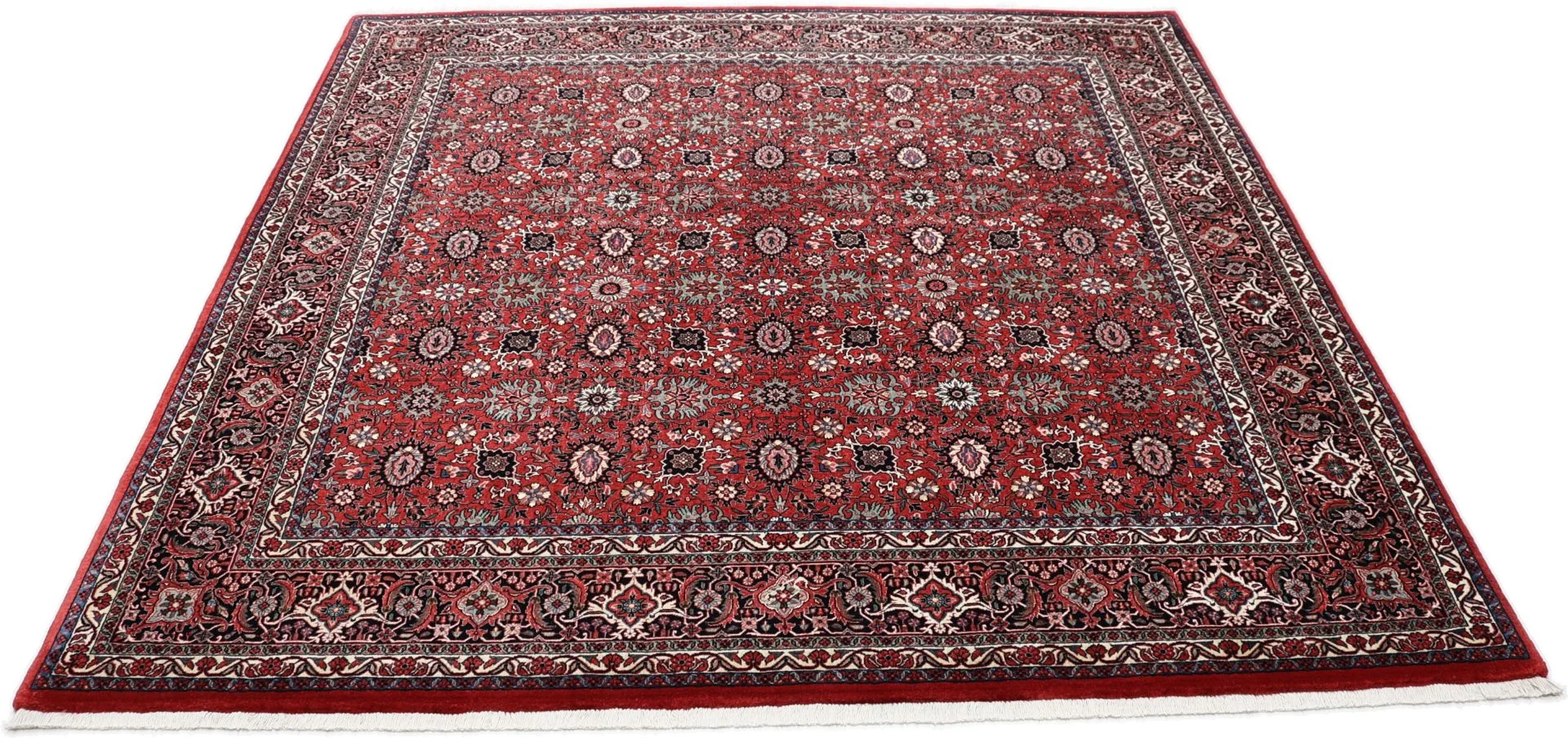 Alternative view of Hand-Knotted Bijar Persian Rug, 206 × 210 cm, Wool
