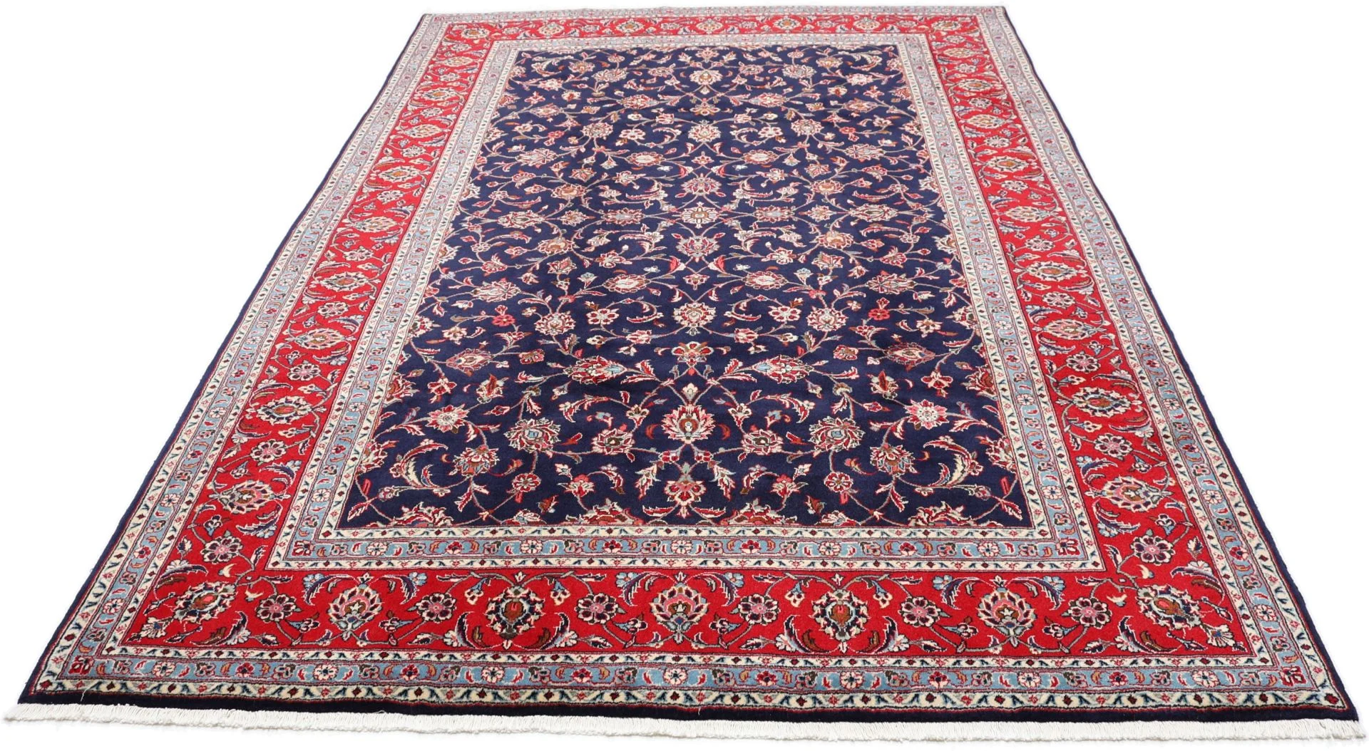 Alternative view of Kashan Persian Rug 200 × 303 cm in Wool, hand-knotted