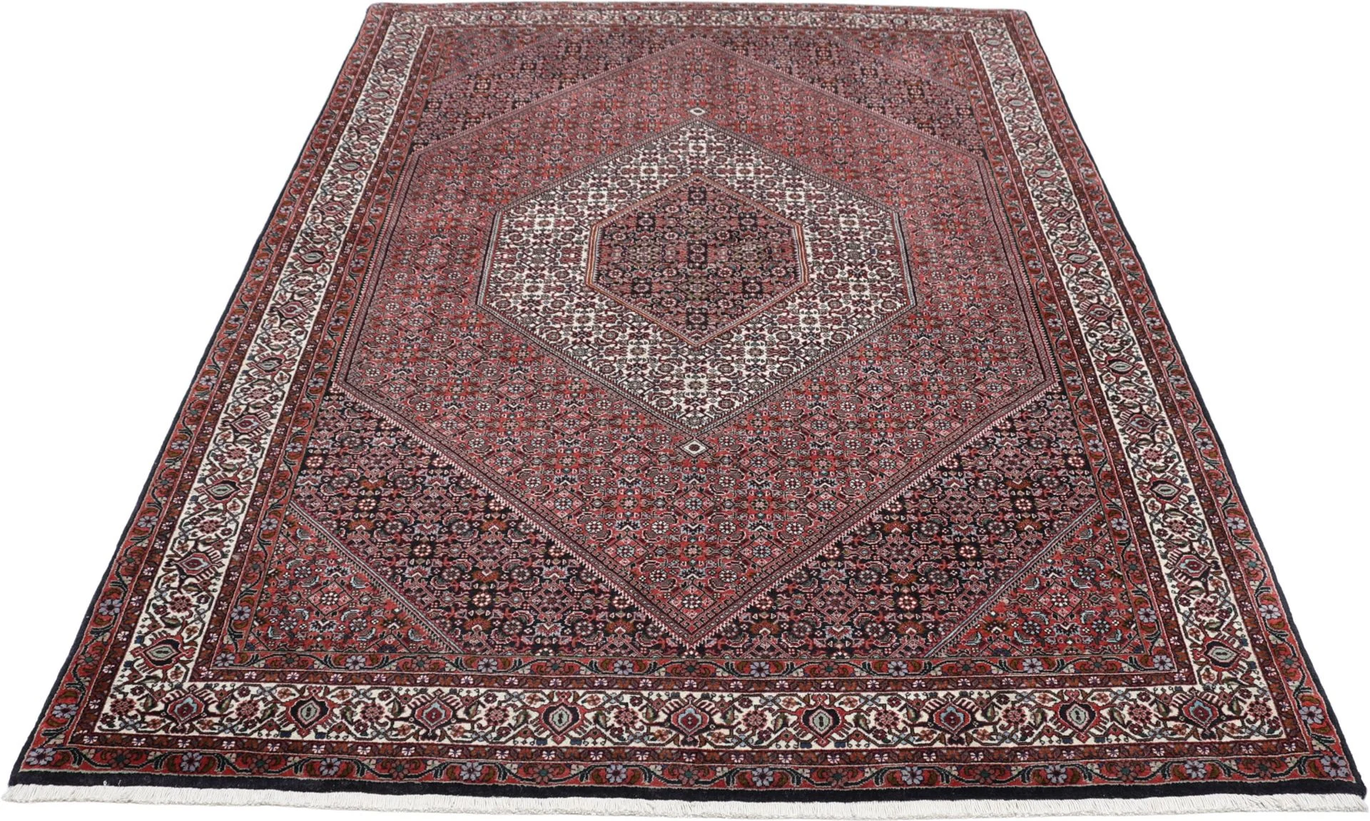 Alternative view of Hand-Knotted Bijar Persian Rug, 170 × 245 cm, Wool