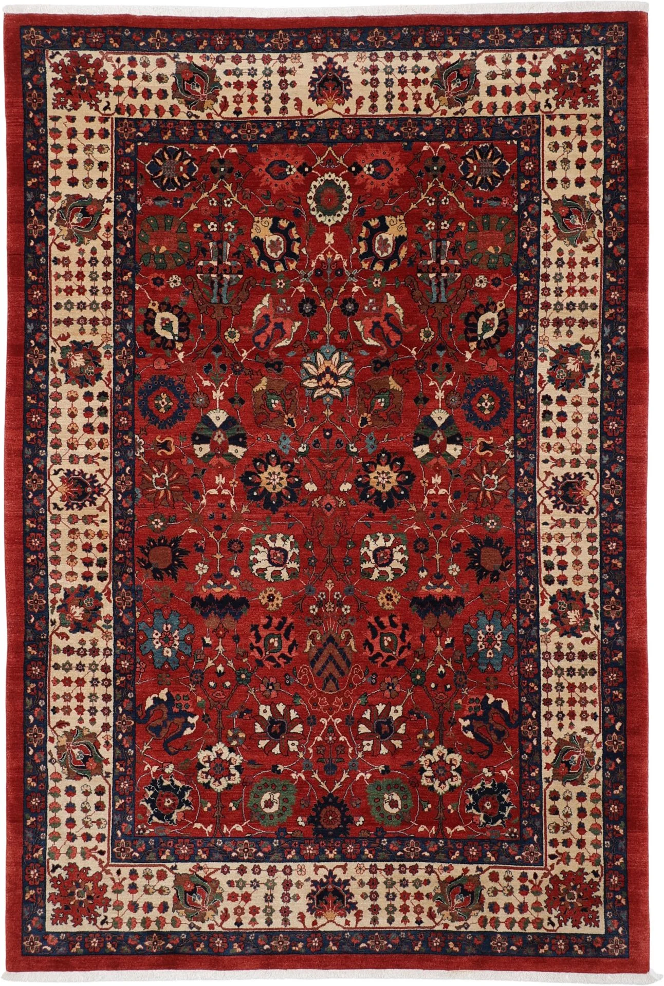 Heriz Persian Rug 213 × 318 cm in Wool, hand-knotted