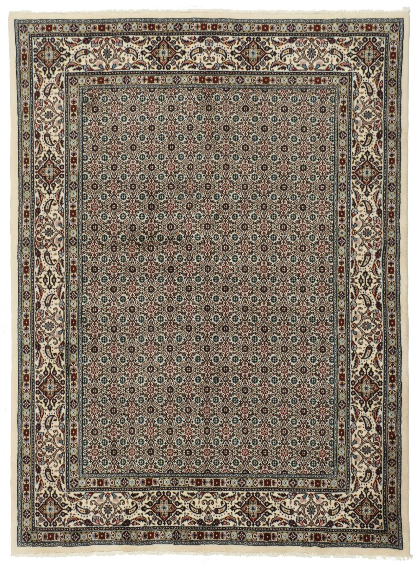 Moud Persian Rug 150 × 200 cm in Wool, hand-knotted