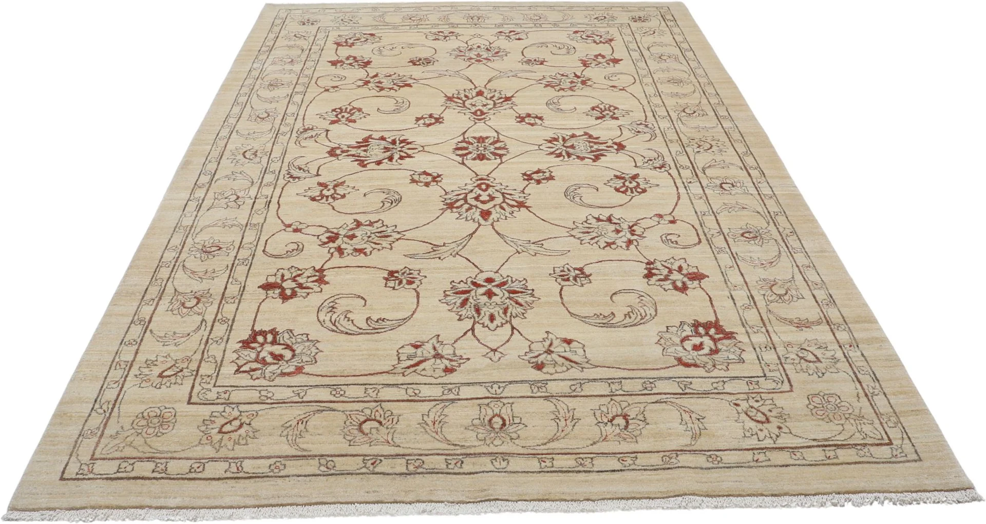 Hand-Knotted Loribaft Persian Rug, 205 × 300 cm, Wool - Image 7