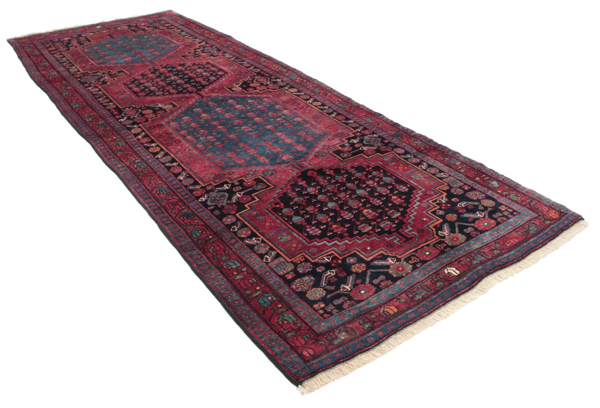 Alternative view of Bijar Persian Rug 125 × 320 cm in Wool, hand-knotted