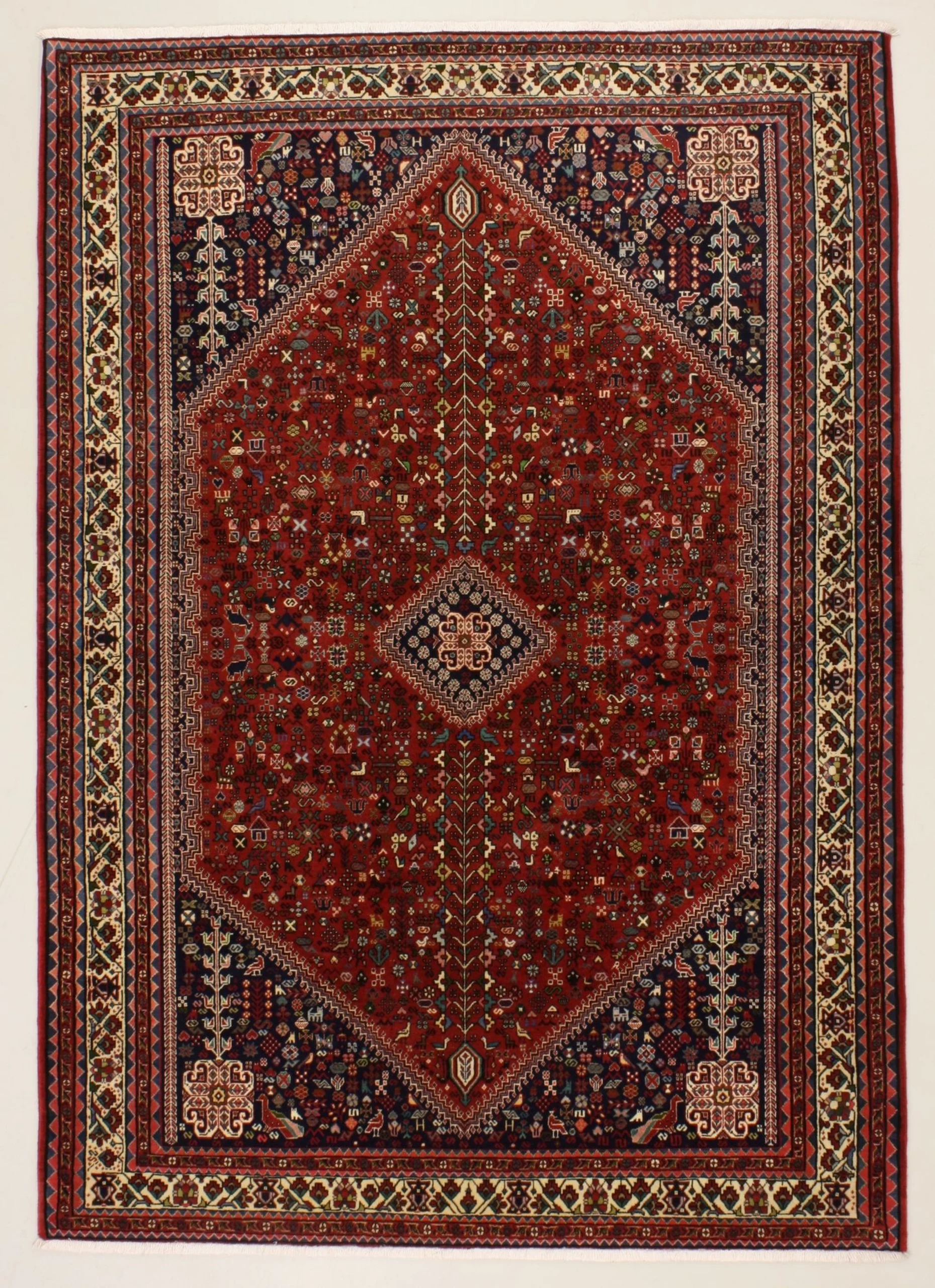Wool Persian Rug 184 × 258 cm, hand-knotted
