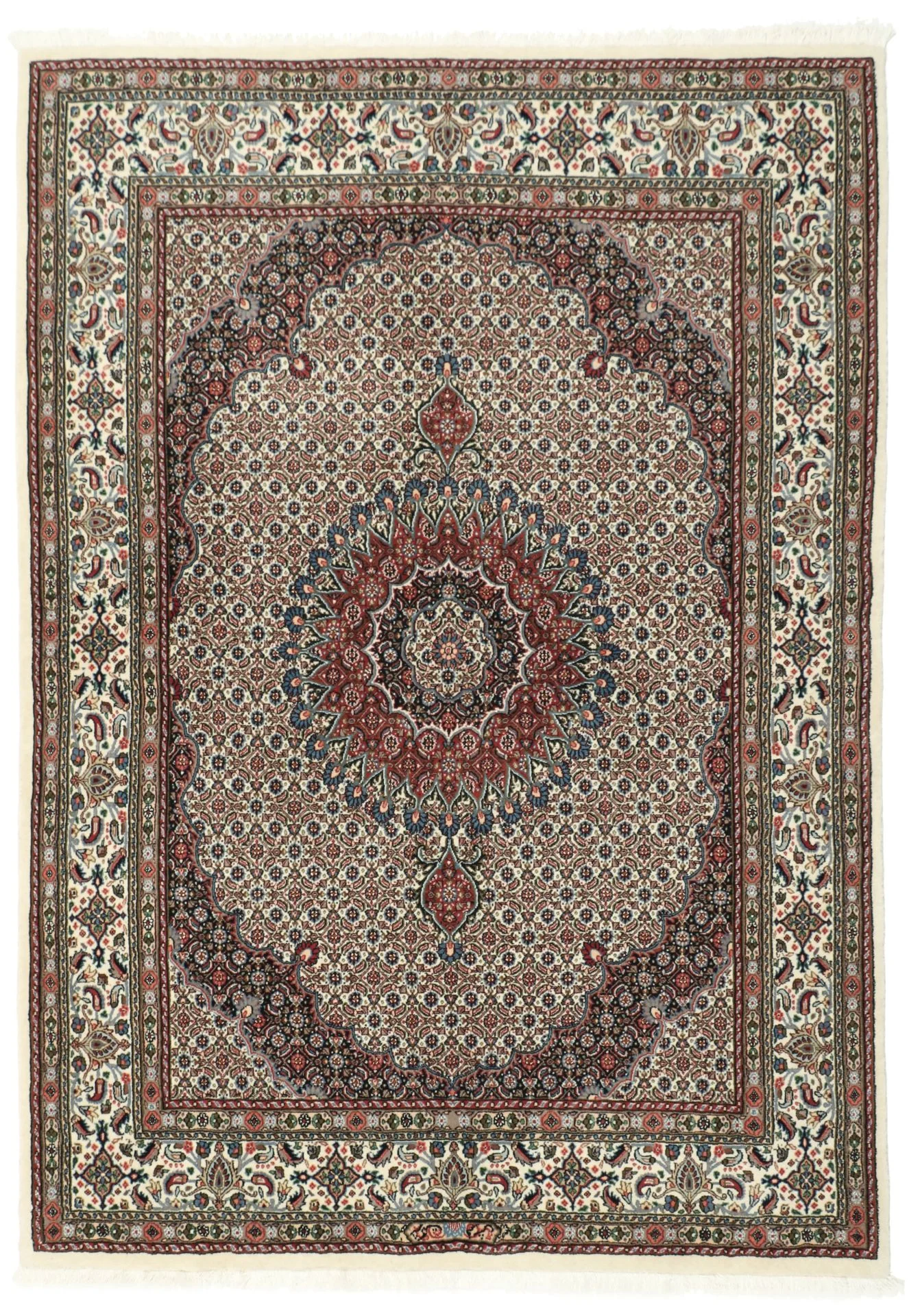 Moud Persian Rug 150 × 207 cm in Wool, hand-knotted