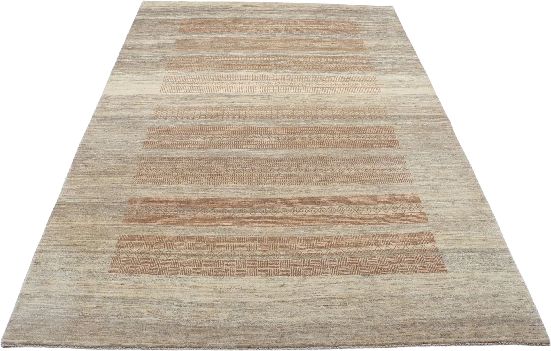 Hand-Knotted Loribaft Persian Rug, 205 × 300 cm, Wool - Image 7