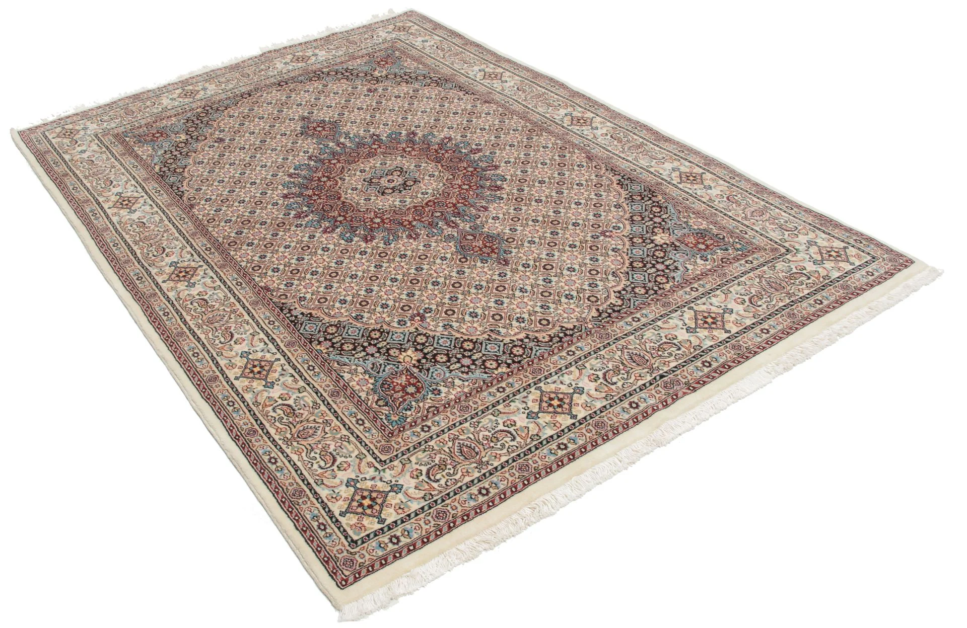 Alternative view of Moud Persian Rug 148 × 210 cm in Wool, hand-knotted