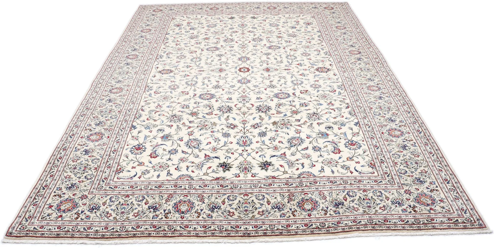 Alternative view of Kashan Persian Rug 253 × 353 cm in Wool, hand-knotted