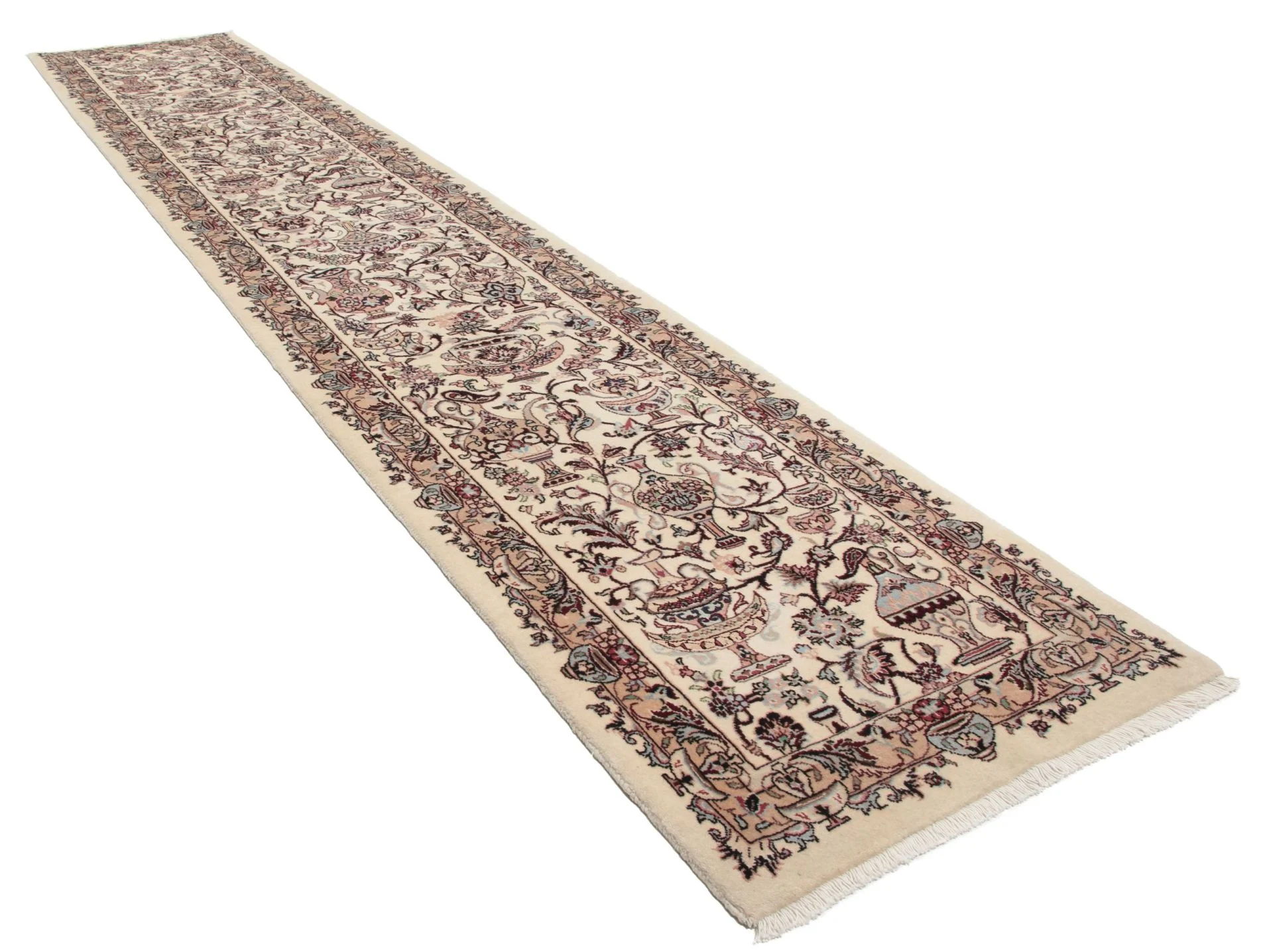 Alternative view of Wool Kashmar Persian Rug 75 × 392 cm, hand-knotted