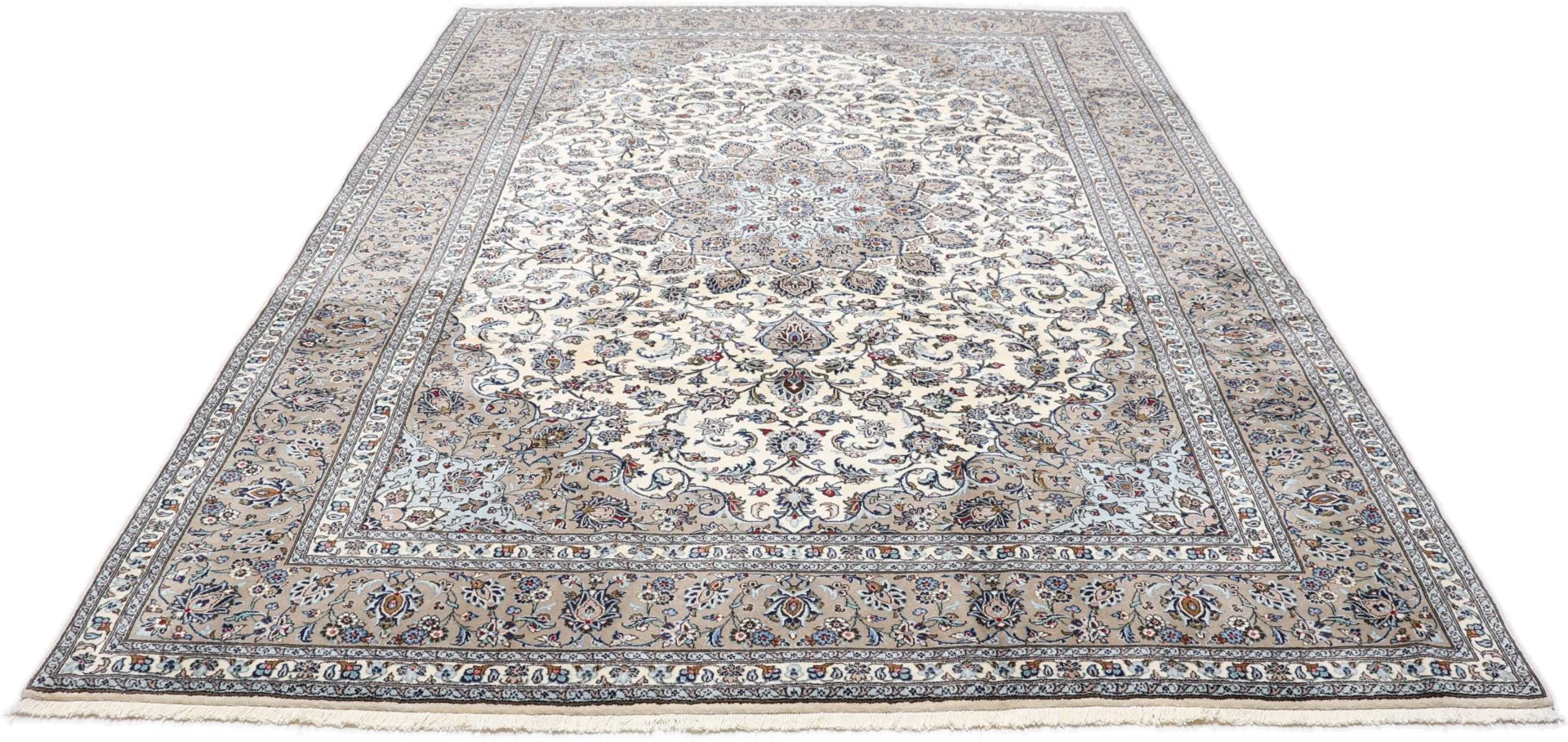 Alternative view of Kashan Persian Rug 252 × 346 cm in Wool, hand-knotted