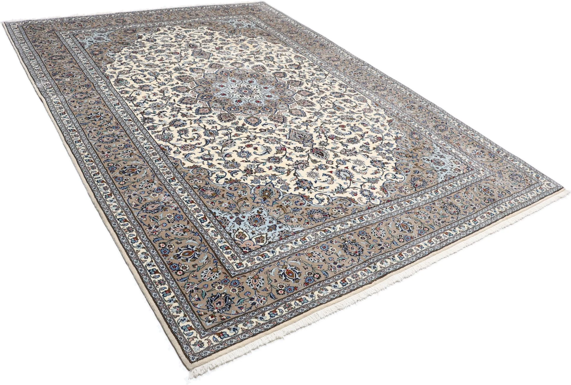 Kashan Persian Rug 252 × 346 cm in Wool, hand-knotted - Image 4