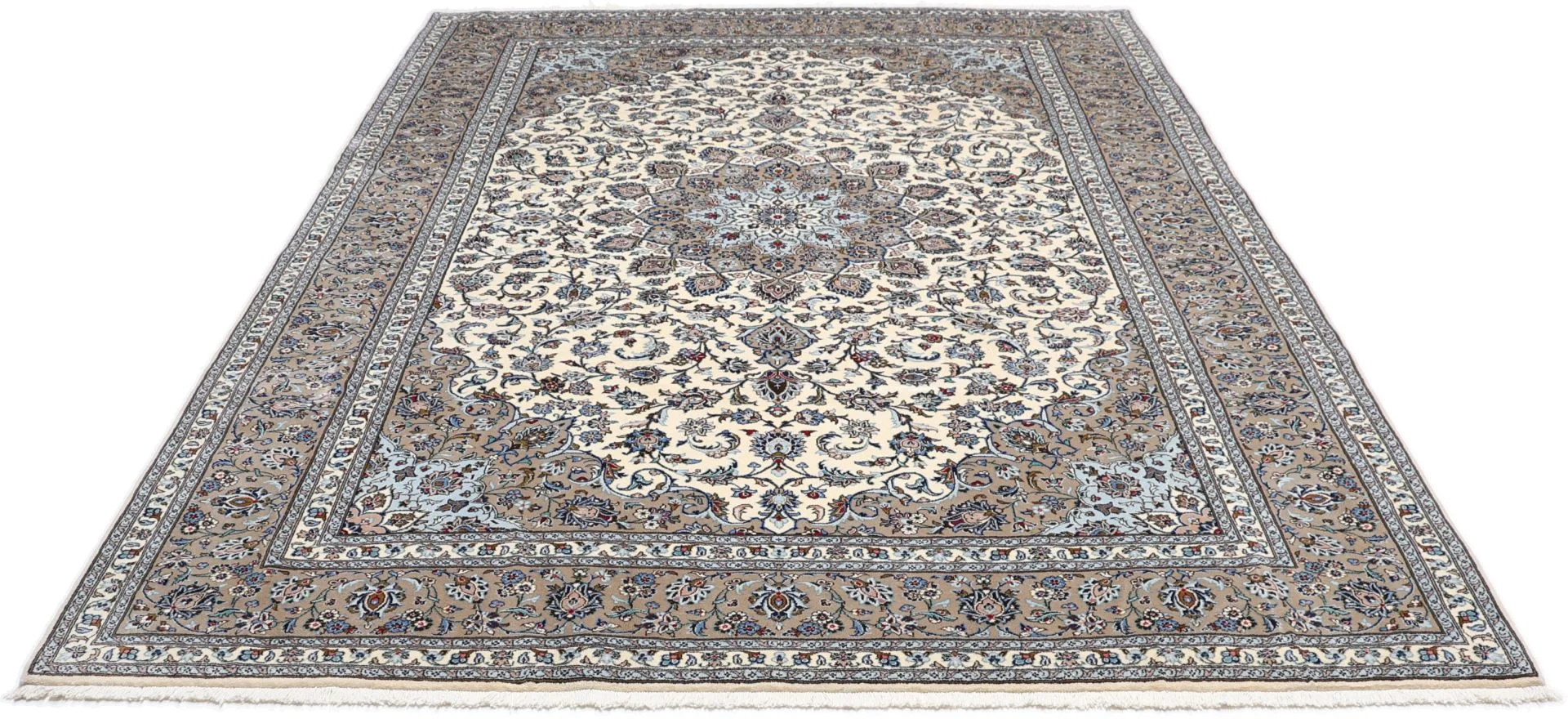 Kashan Persian Rug 252 × 346 cm in Wool, hand-knotted - Image 7