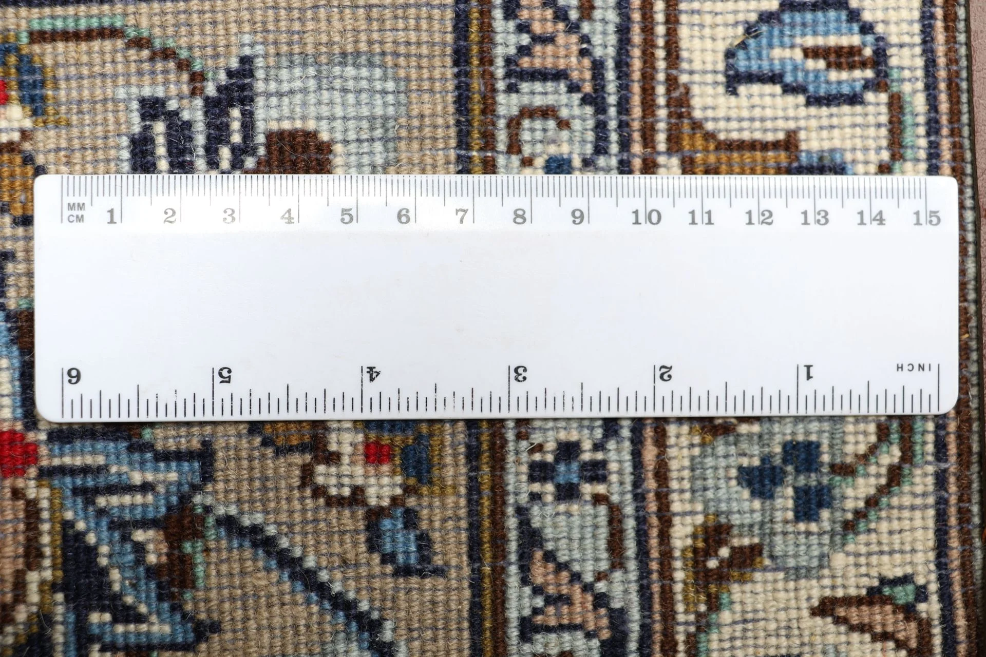 Kashan Persian Rug 252 × 346 cm in Wool, hand-knotted - Image 11