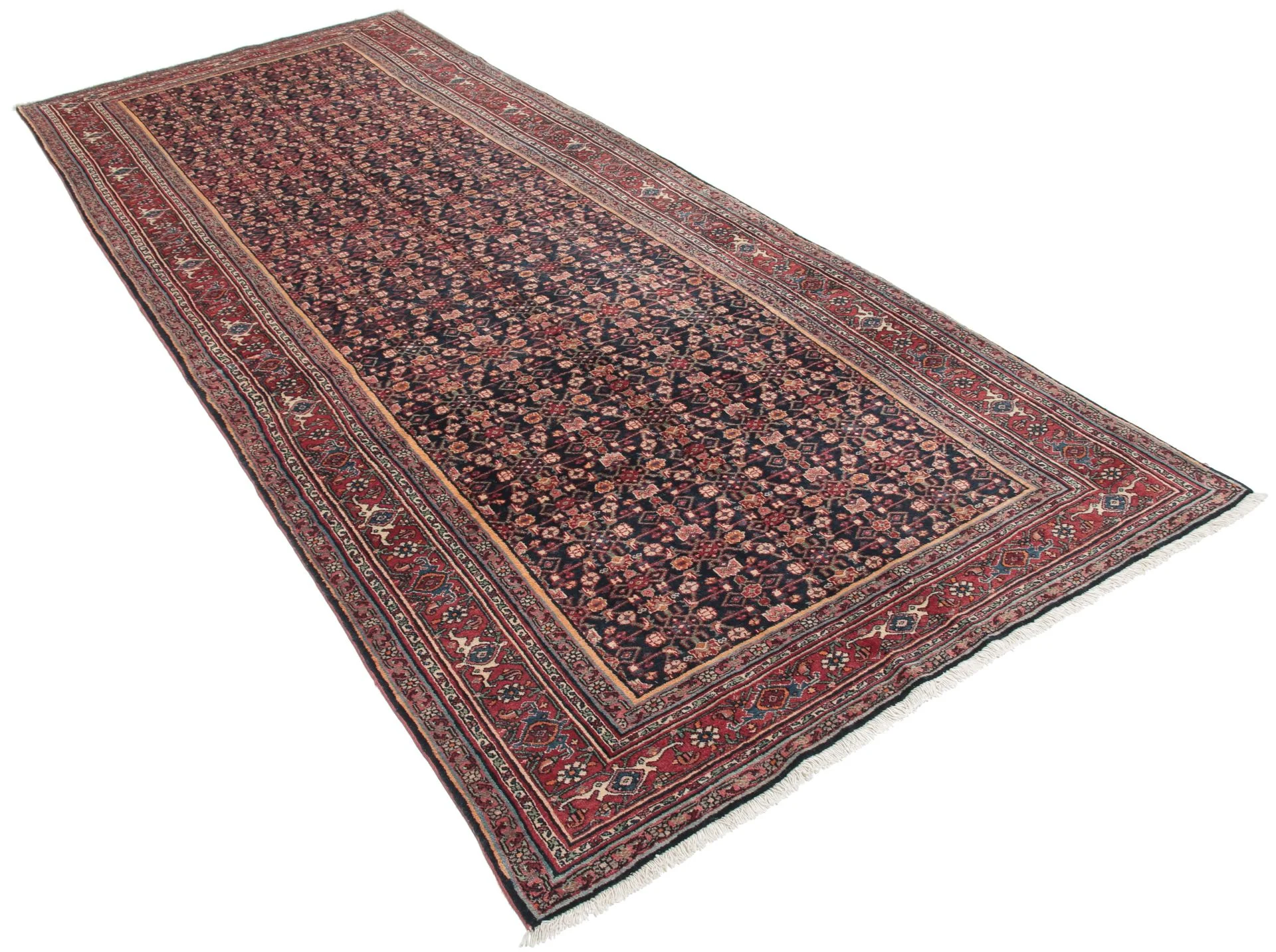 Alternative view of Bijar Persian Rug 150 × 393 cm in Wool, hand-knotted